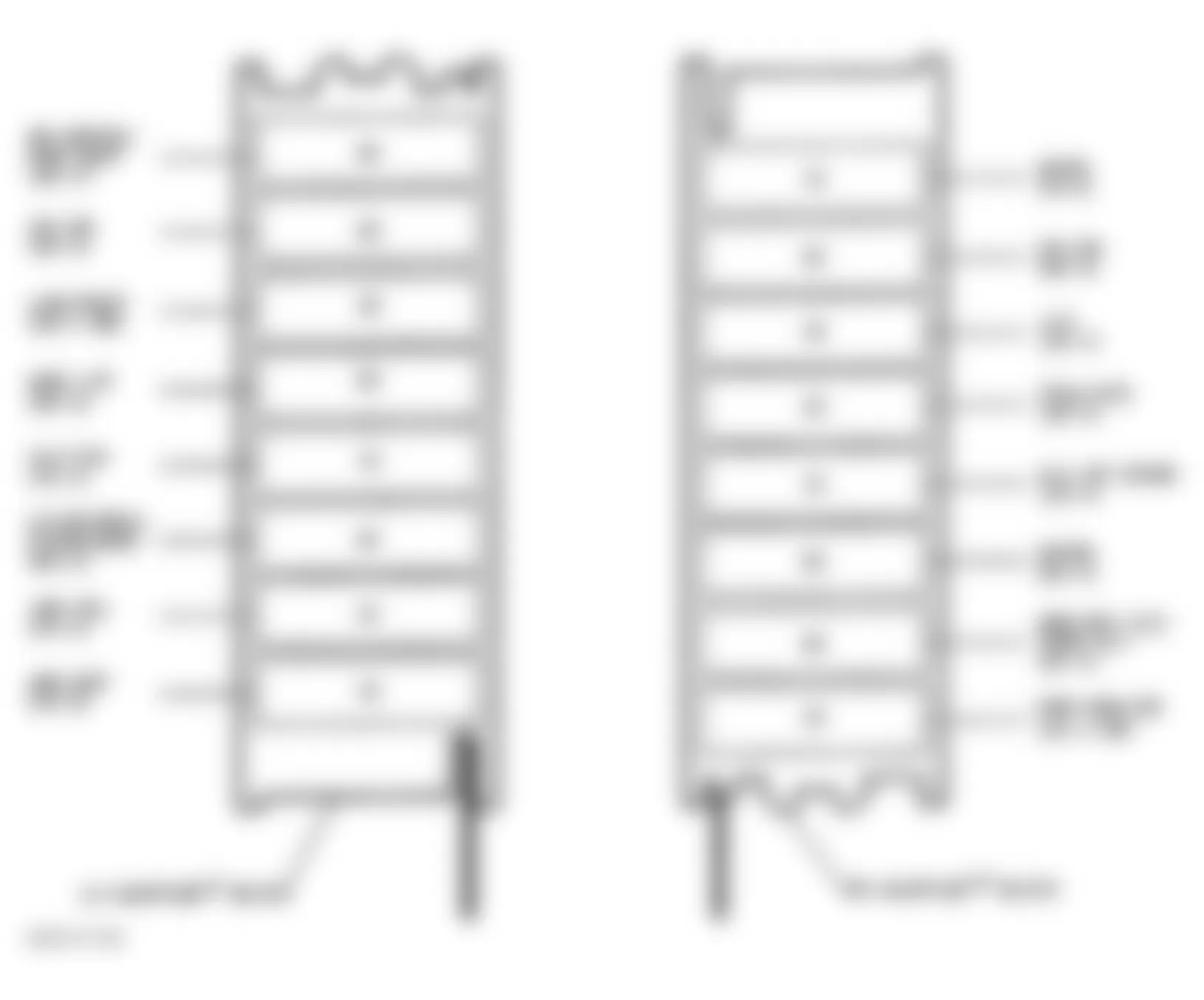 Buick LeSabre Limited 1997 - Component Locations -  Identifying Underhood Maxi Fuse Block Fuses
