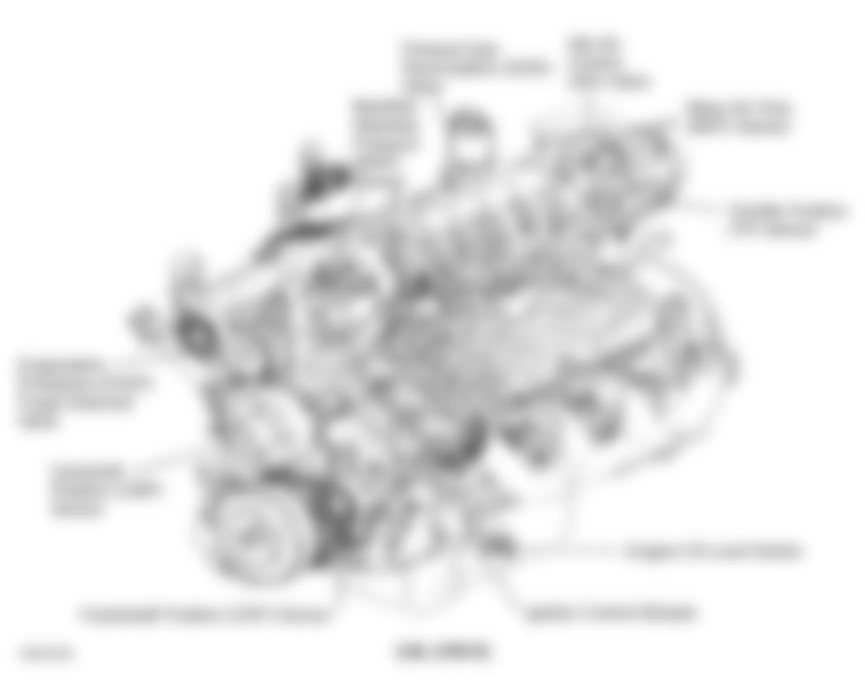 Buick Park Avenue Ultra 1997 - Component Locations -  Engine (3.8L VIN K)