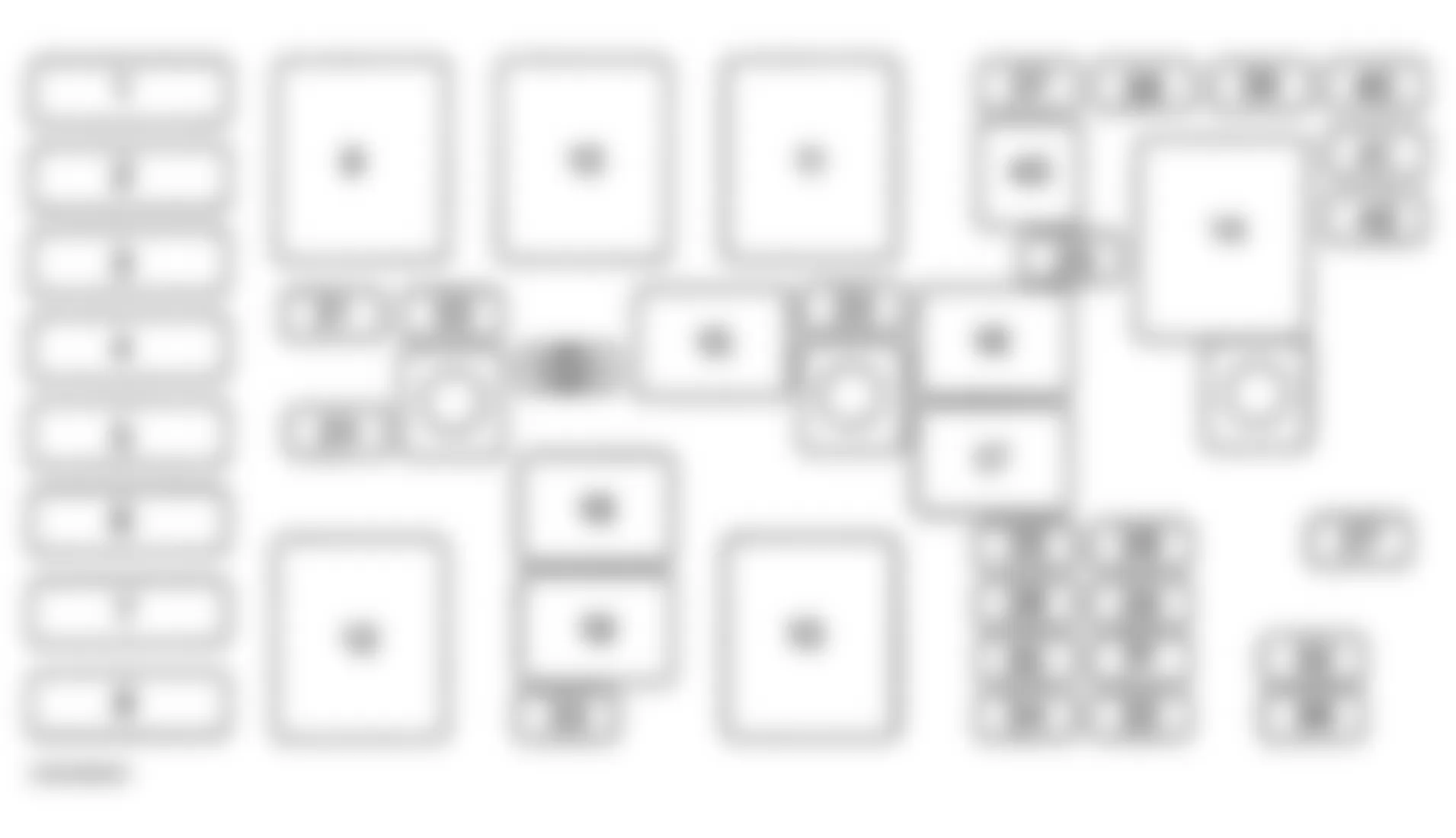 Buick Regal LS 1997 - Component Locations -  Identifying Underhood Electrical Center Components