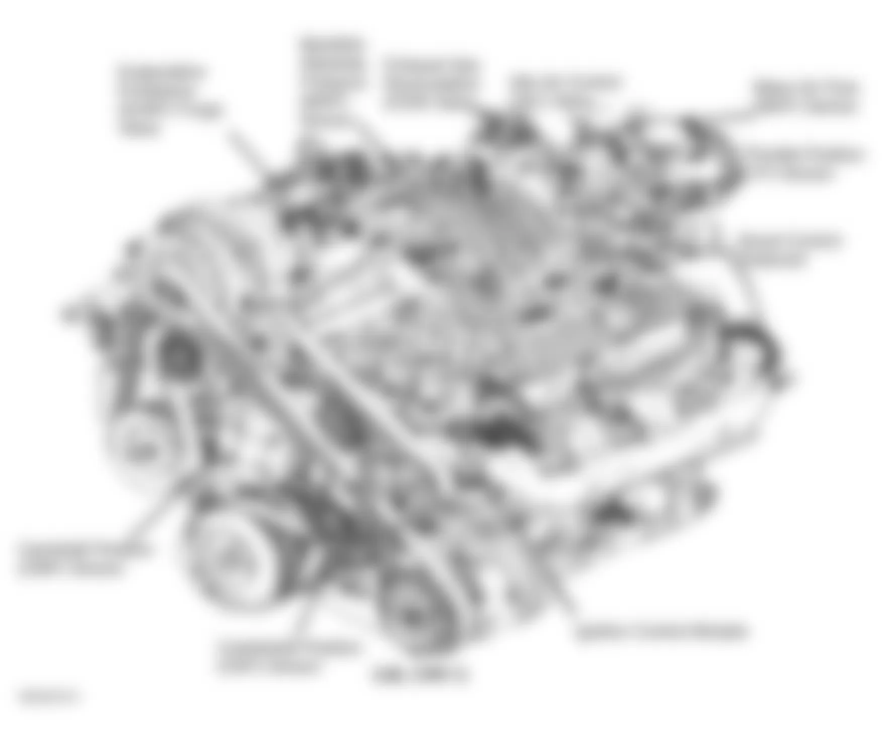 Buick Park Avenue Ultra 1998 - Component Locations -  Engine (3.8L VIN 1)