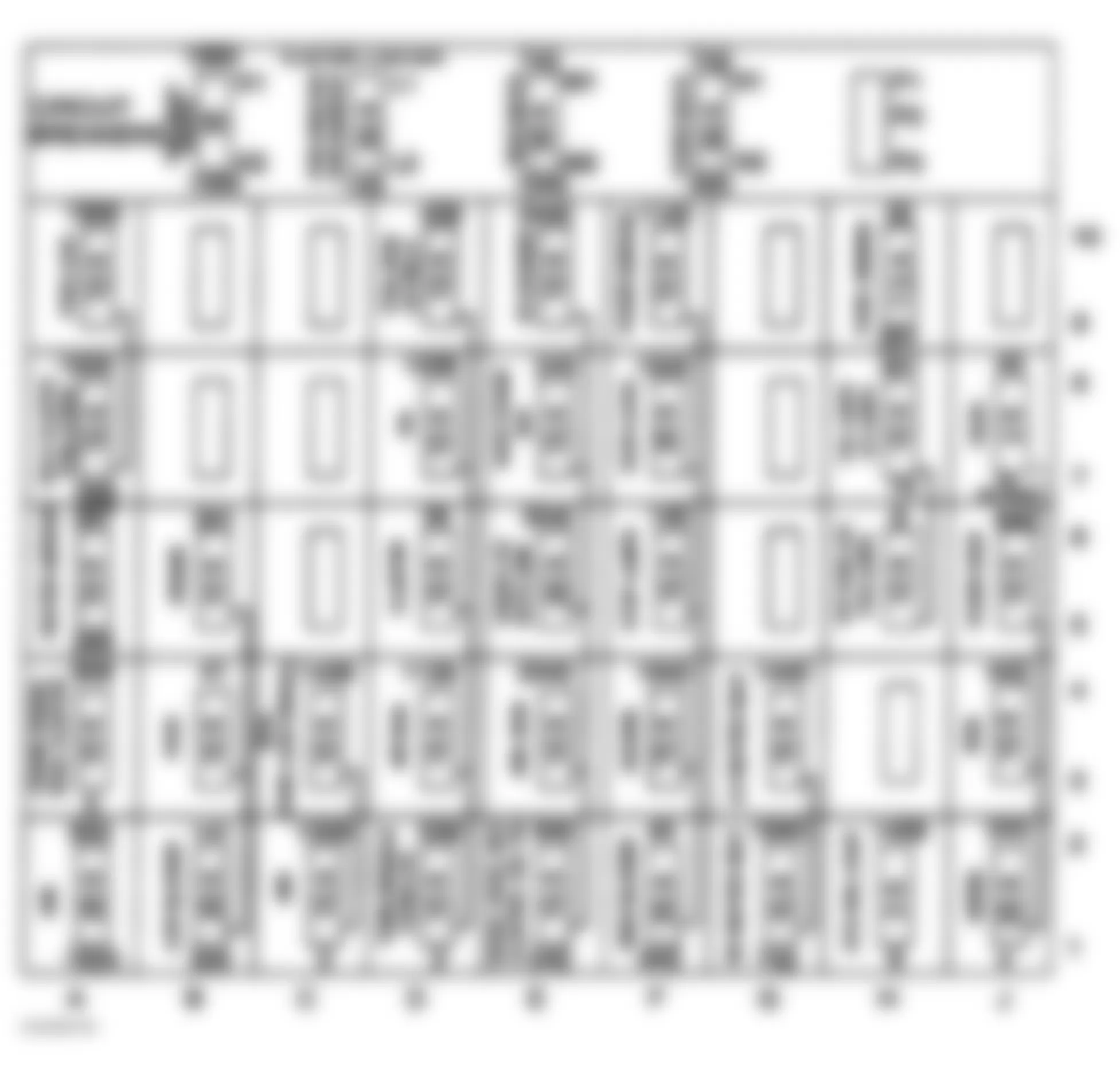 Buick Regal LS 1998 - Component Locations -  Identifying Instrument Panel Fuse Block Components