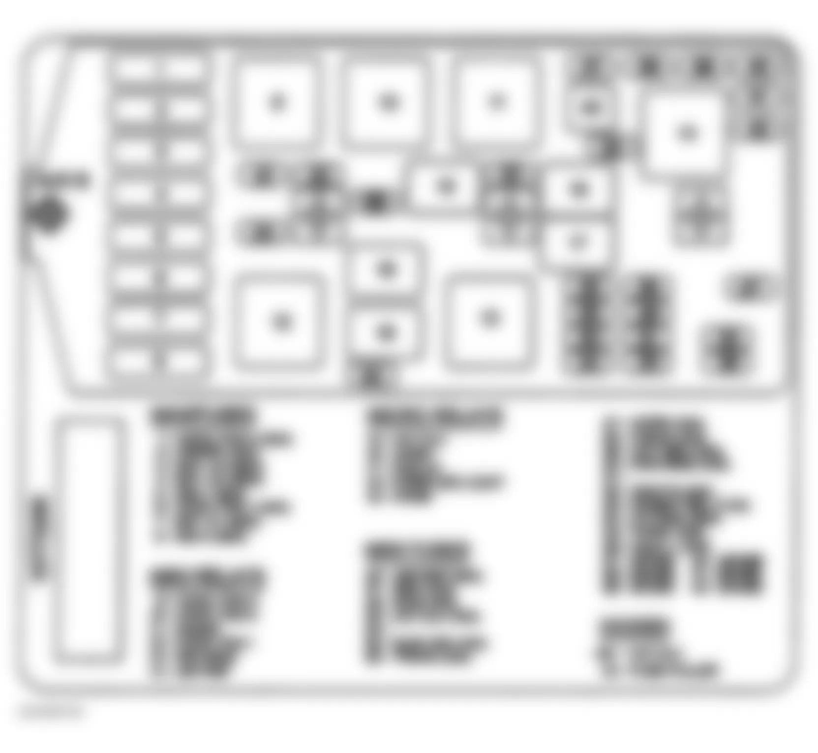 Buick Regal LS 1998 - Component Locations -  Identifying Underhood Accessory Wiring Junction Components