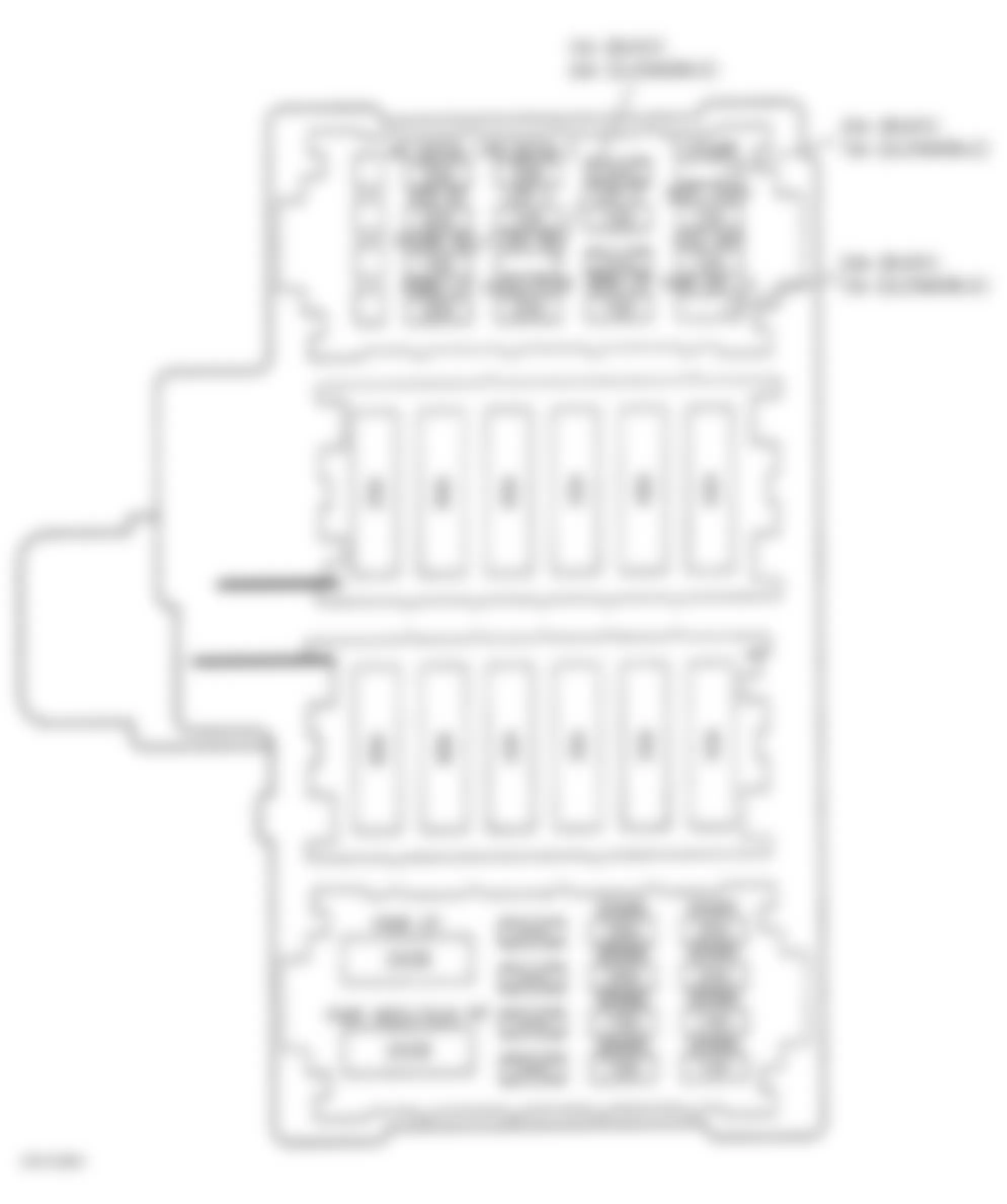 Buick Riviera 1998 - Component Locations -  Identifying Right Rear Power Distribution Center Components