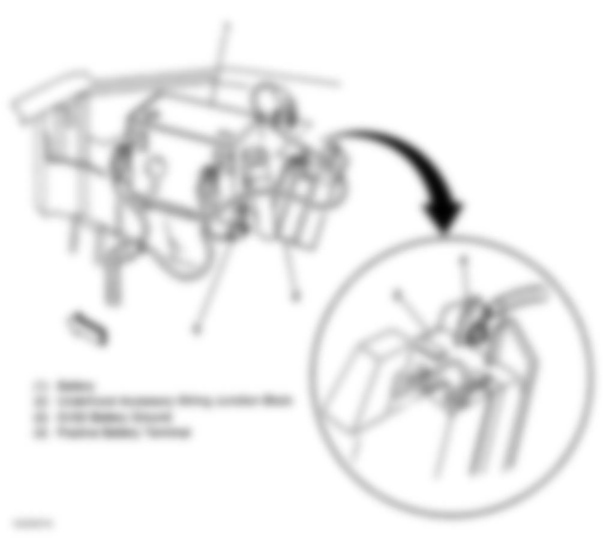 Buick Century Custom 1999 - Component Locations -  Locating Underhood Accessory Wiring Junction Block