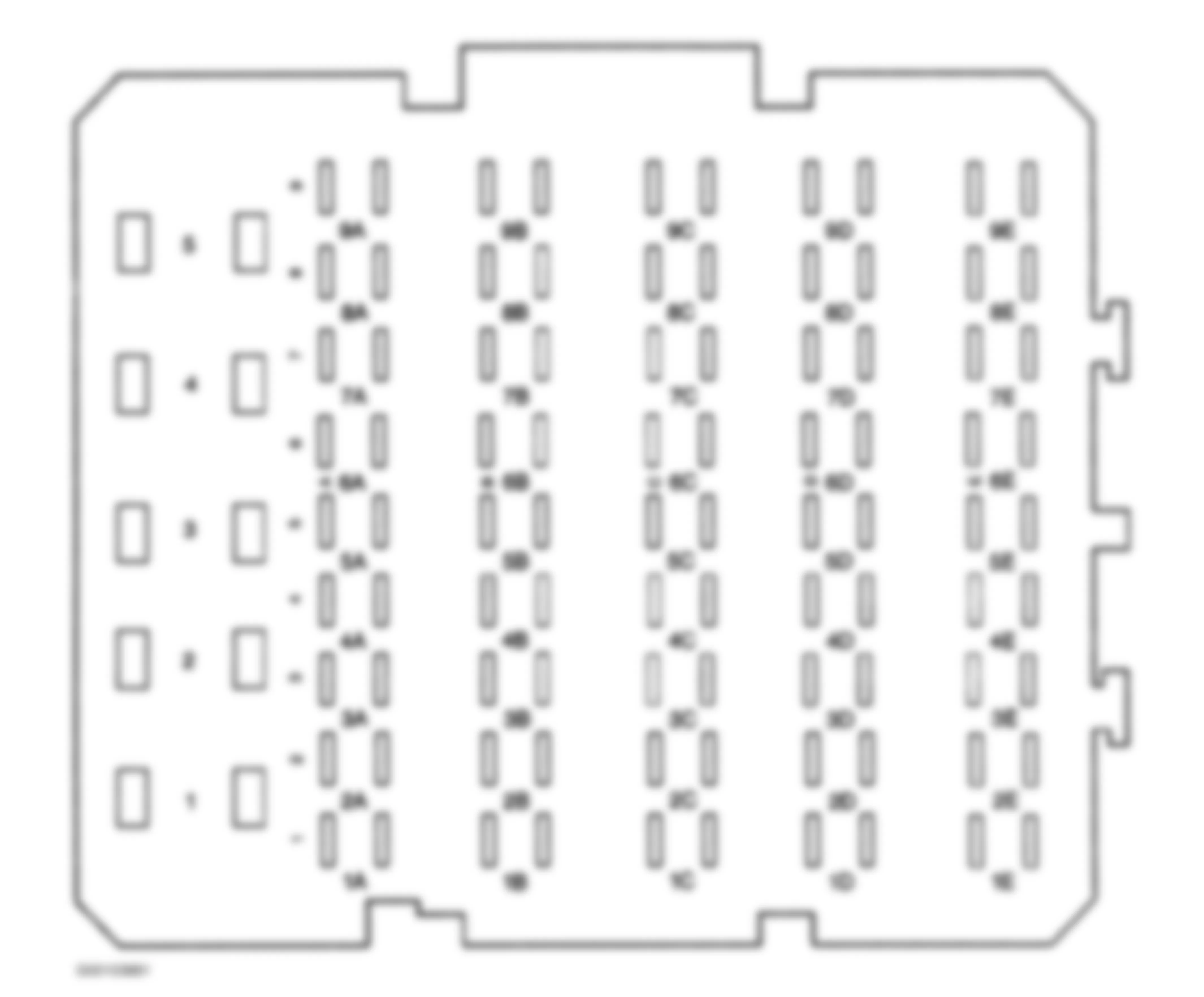 Buick LeSabre Custom 1999 - Component Locations -  Identifying Instrument Panel Fuse Block Components