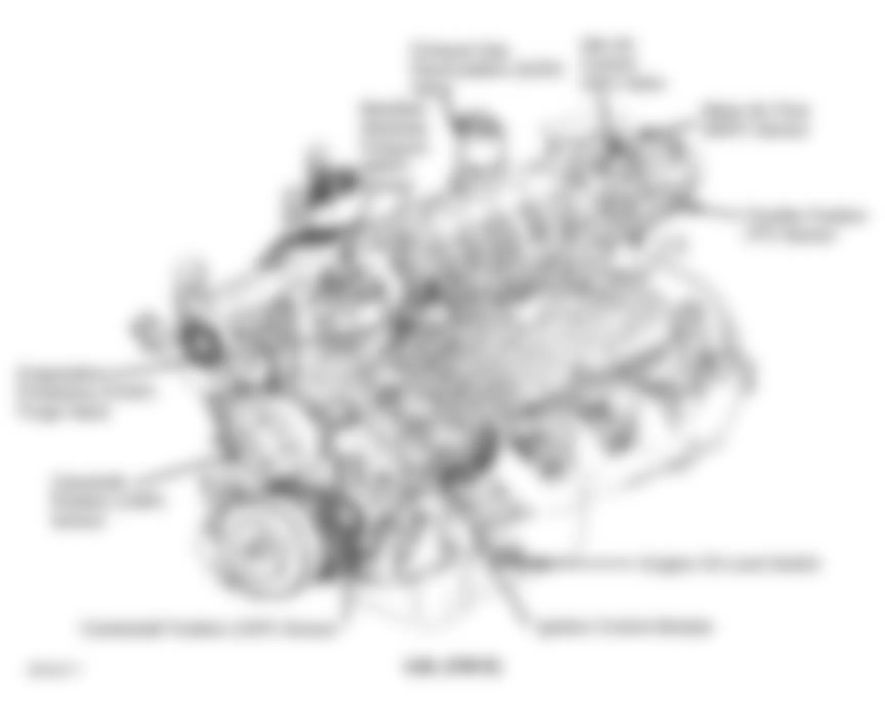 Buick Park Avenue 1999 - Component Locations -  Engine (3.8L VIN K)