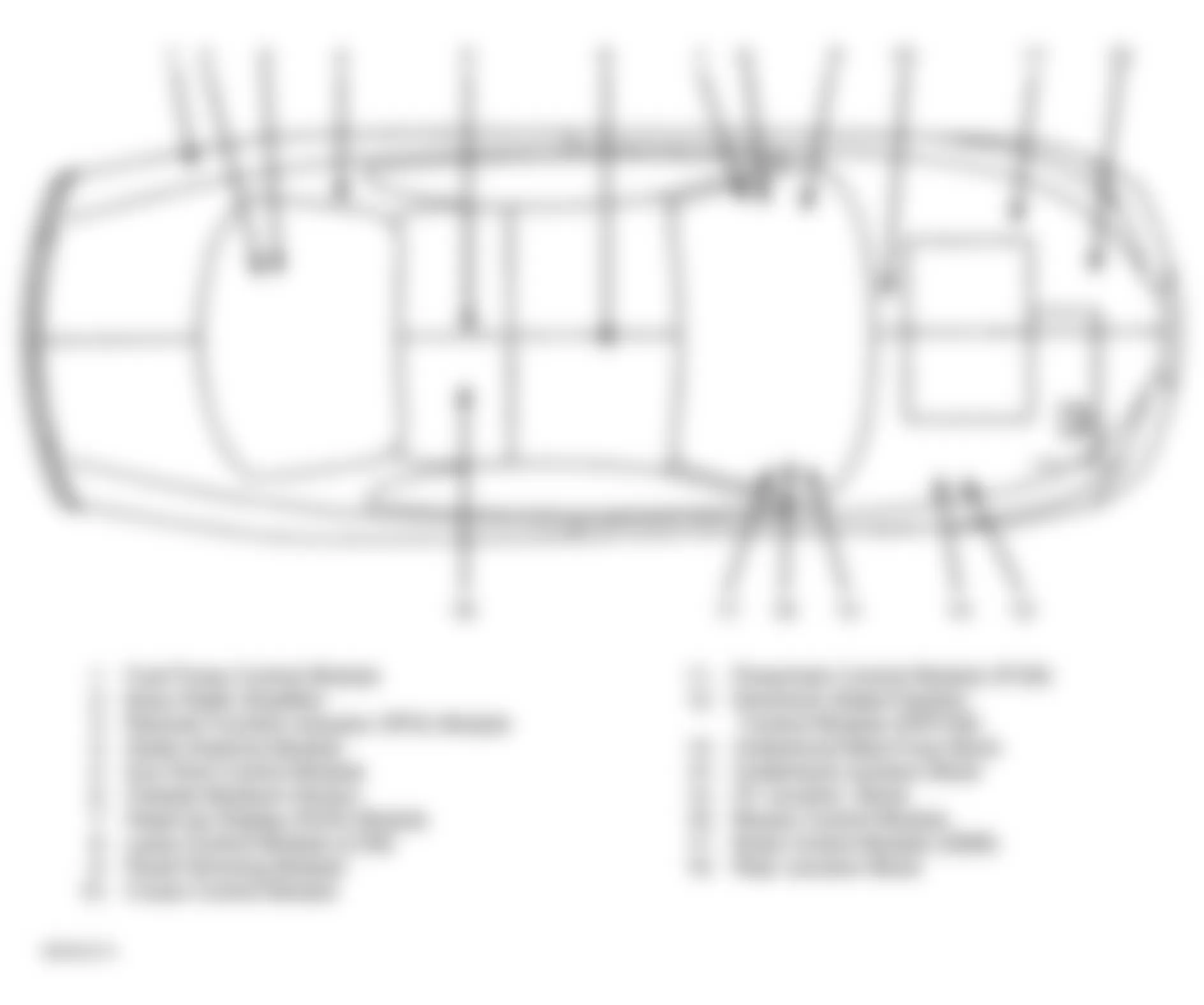 Buick Park Avenue 1999 - Component Locations -  Vehicle Overview