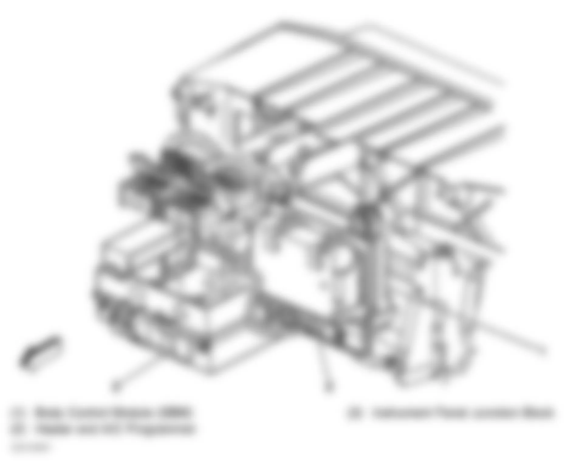 Buick Park Avenue Ultra 1999 - Component Locations -  Locating Instrument Panel Fuse Block