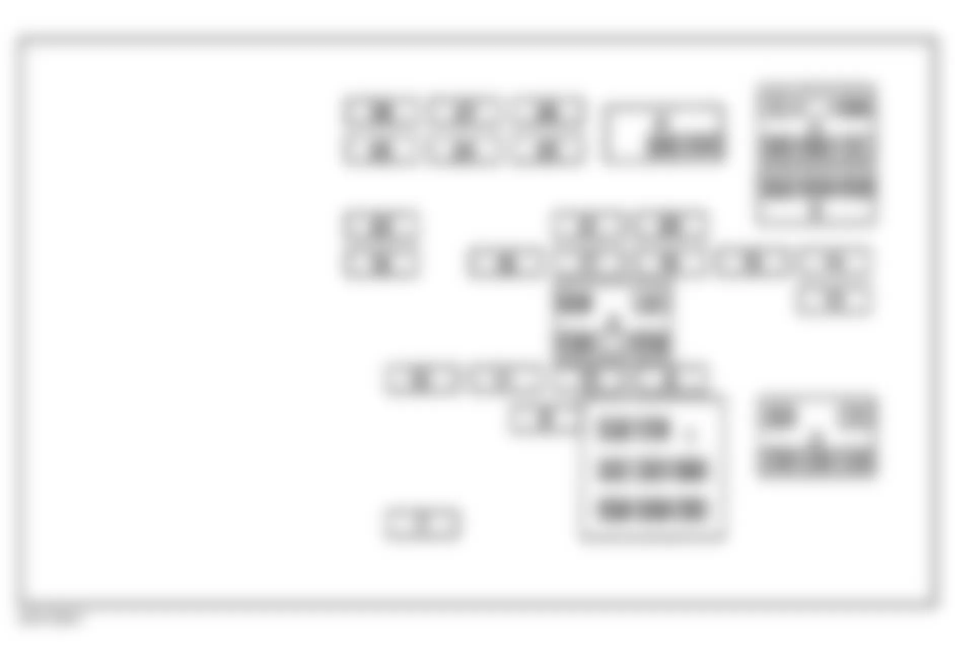 Buick Park Avenue Ultra 1999 - Component Locations -  Identifying Rear Fuse Block Components