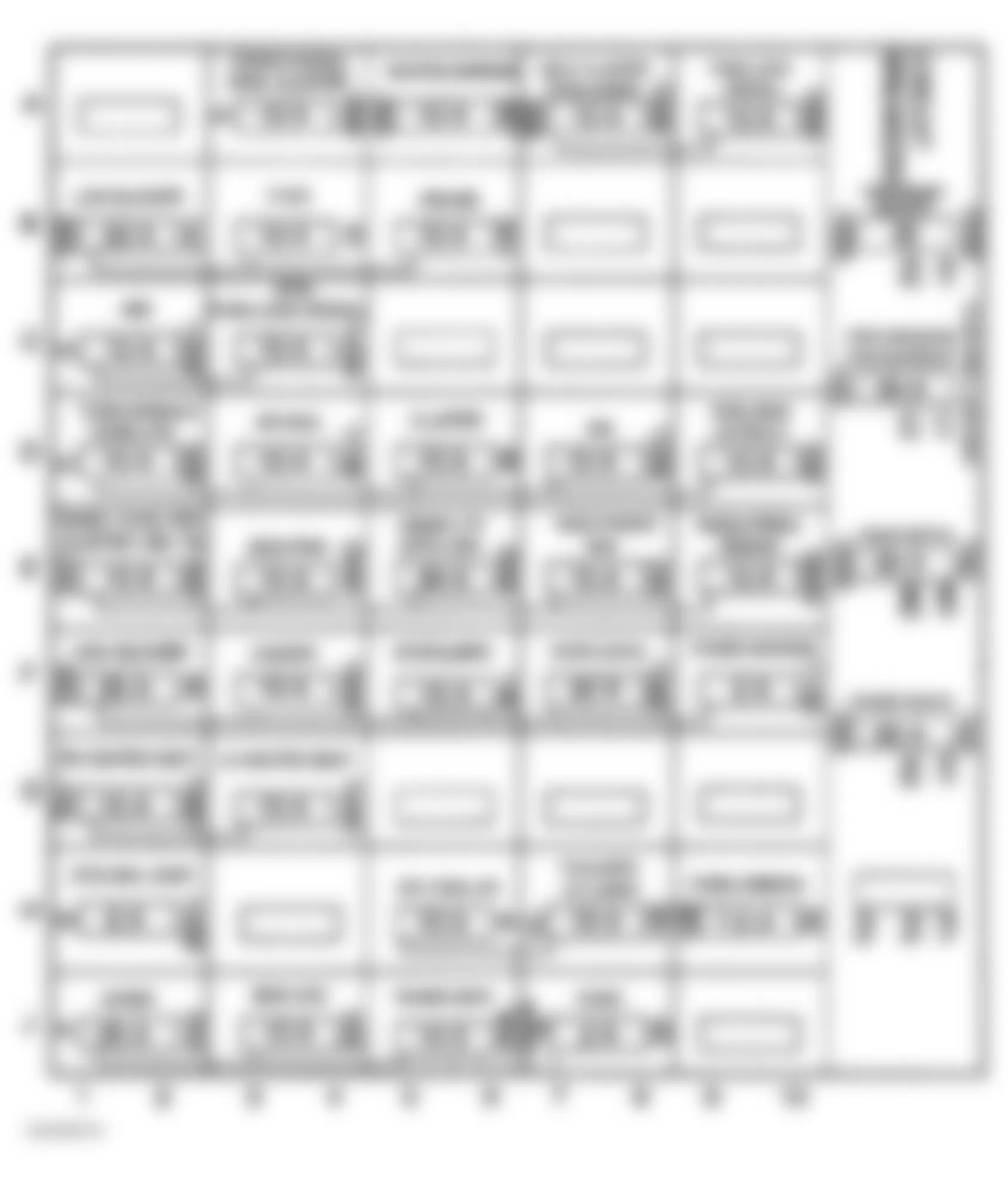 Buick Regal GS 1999 - Component Locations -  Identifying Instrument Panel Fuse Block Components