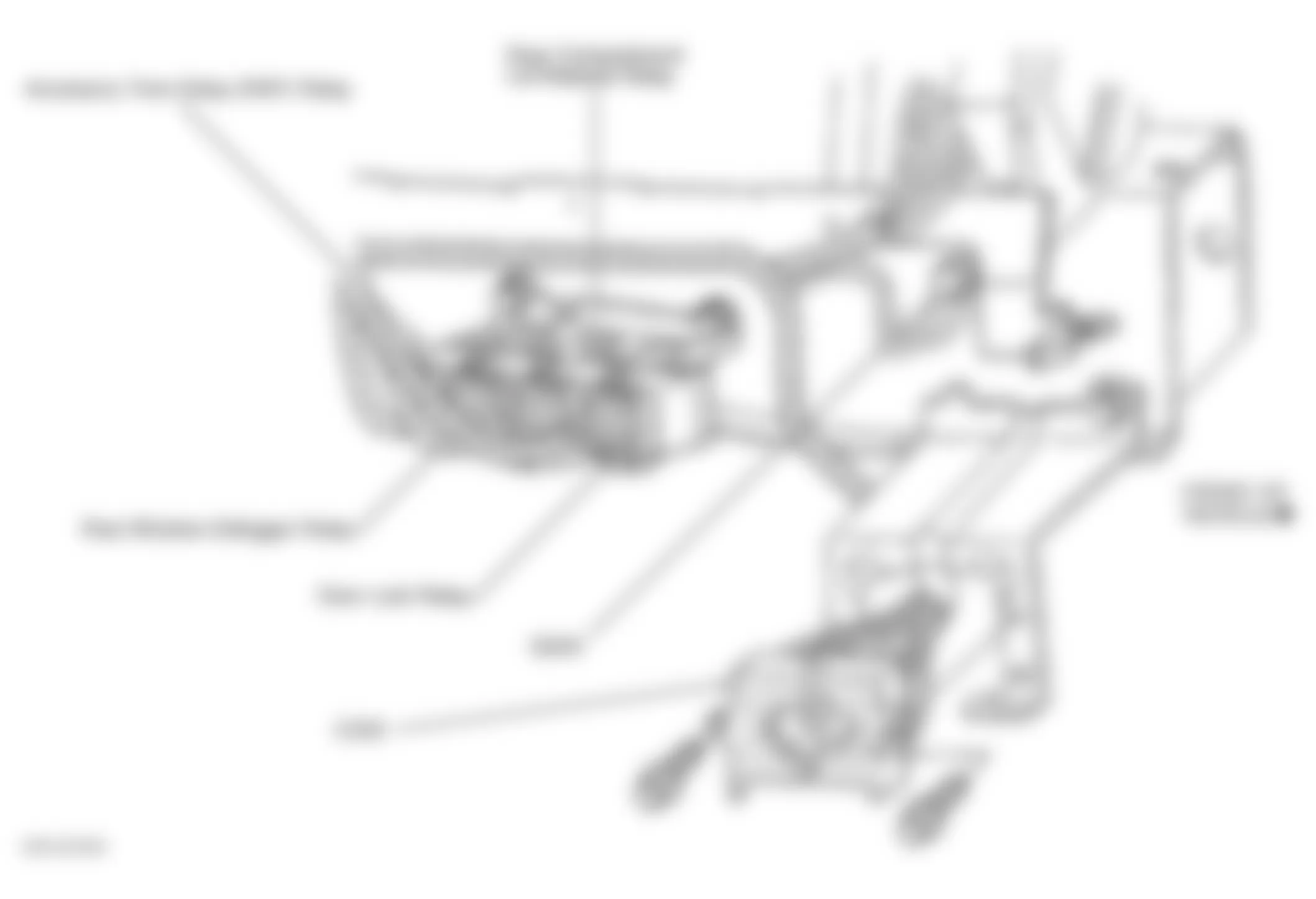 Buick Regal LSE 1999 - Component Locations -  Behind Dash