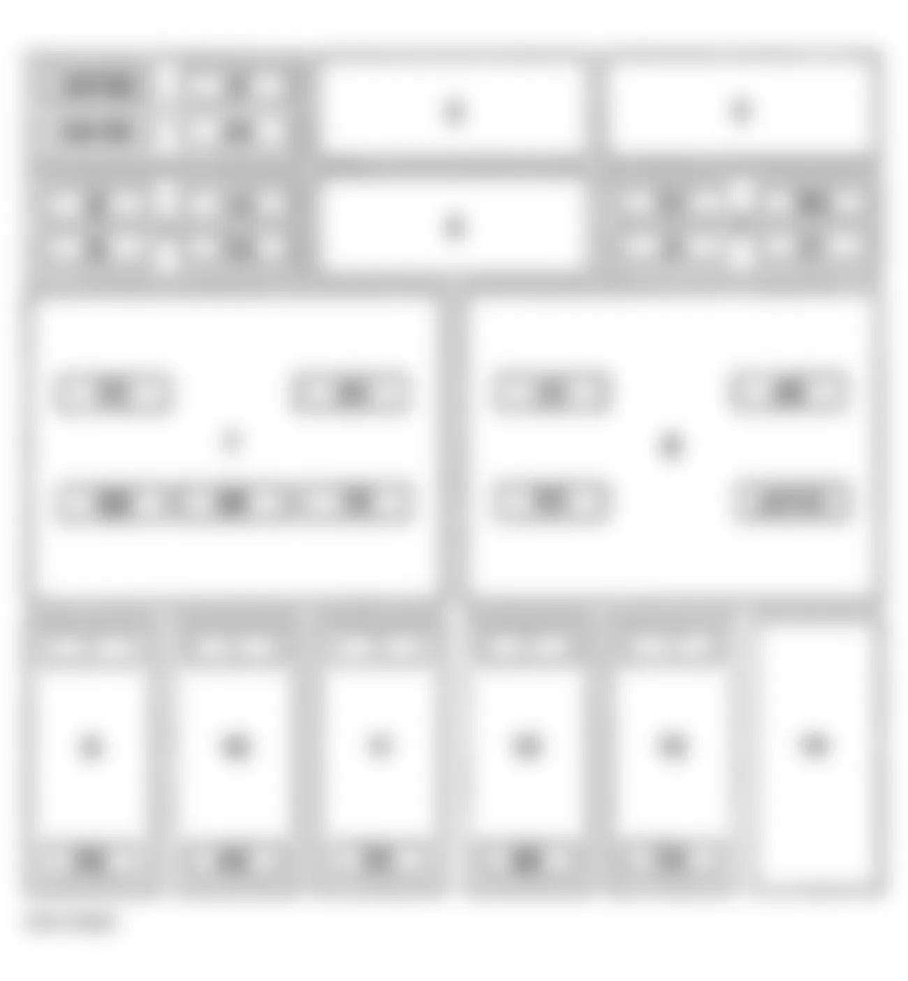 Buick Riviera 1999 - Component Locations -  Identifying Engine Compartment Fuse Block Components