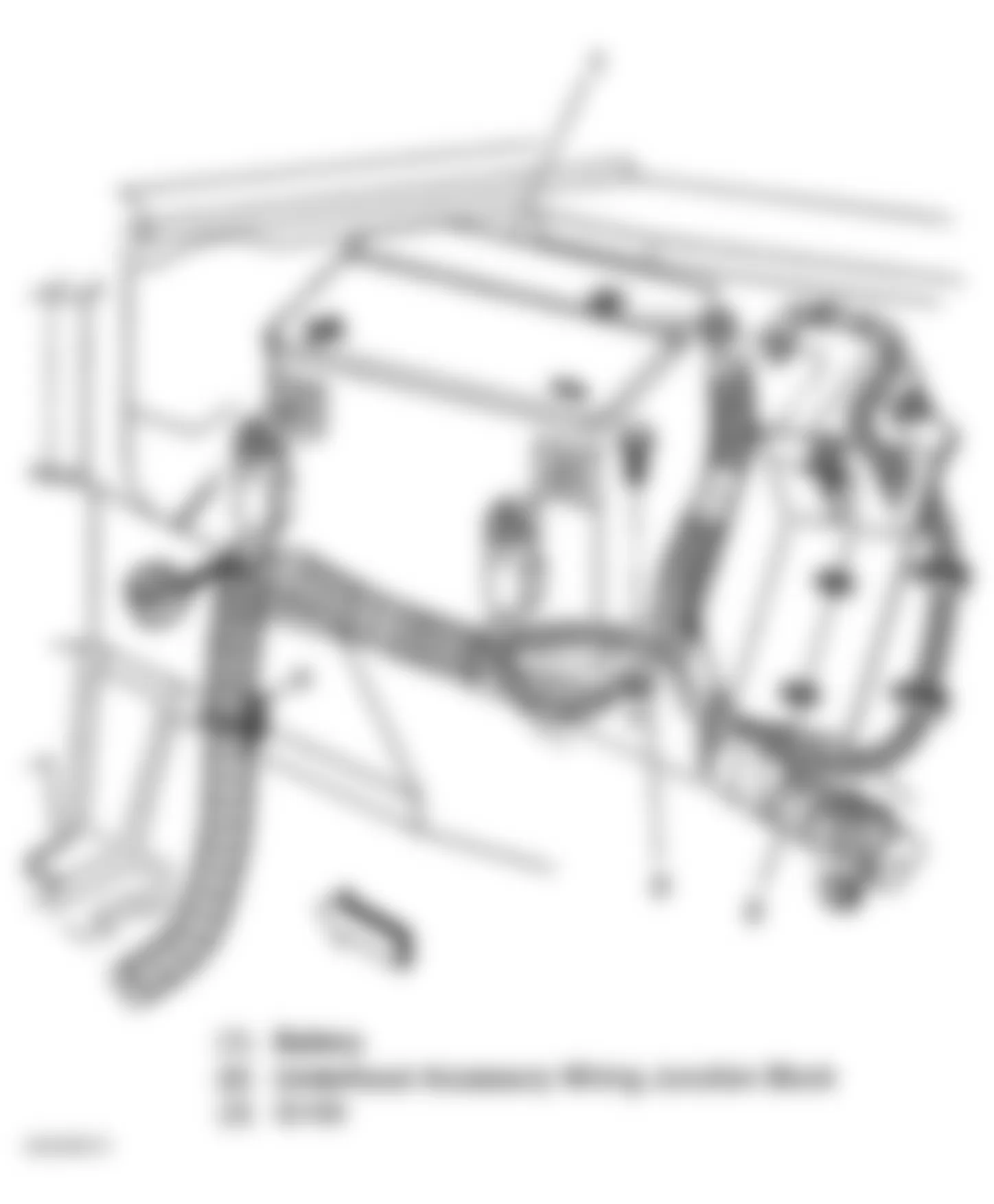 Buick Century Limited 2001 - Component Locations -  Locating Underhood Electrical Center