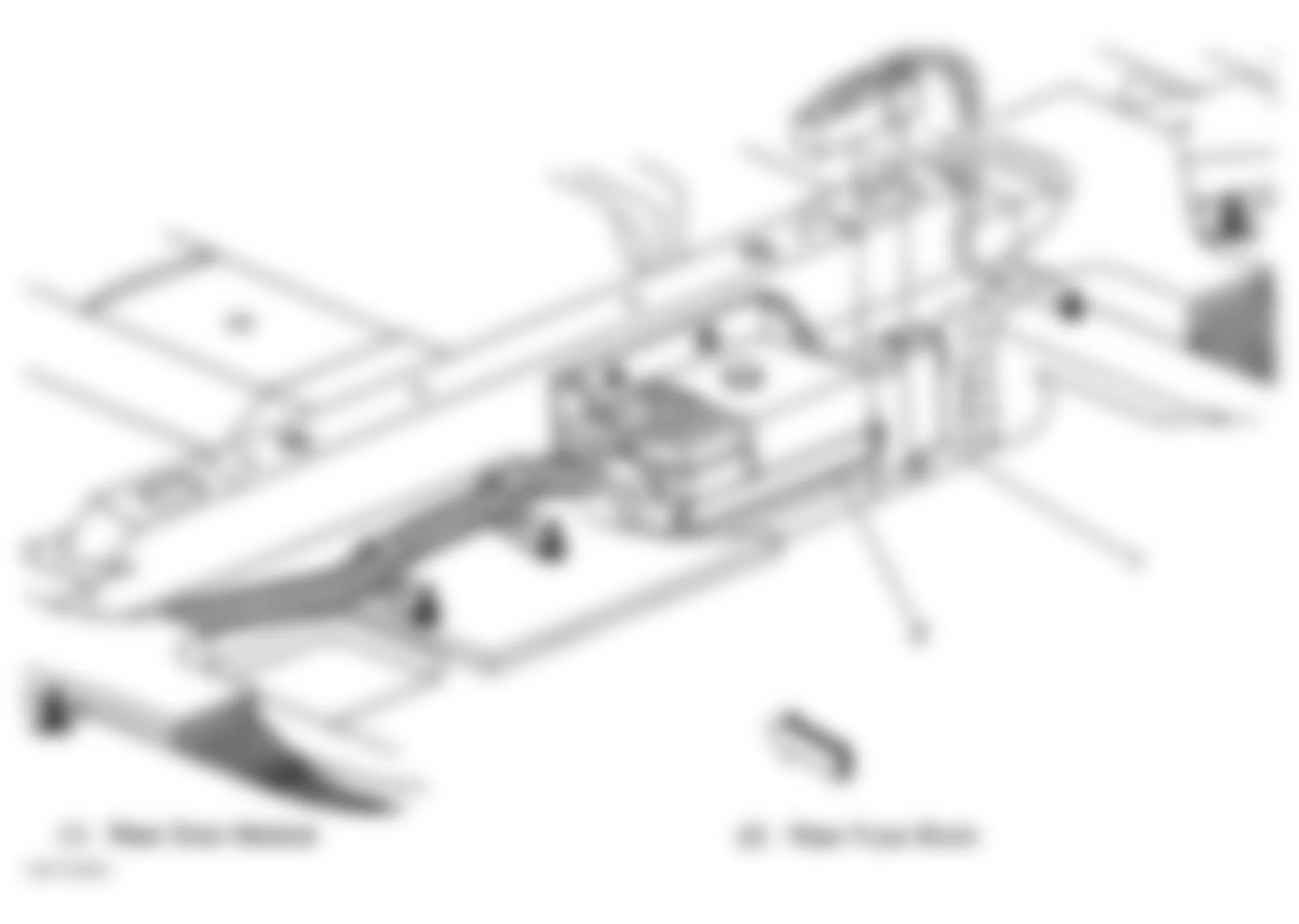 Buick Park Avenue 2001 - Component Locations -  Locating Rear Fuse Block