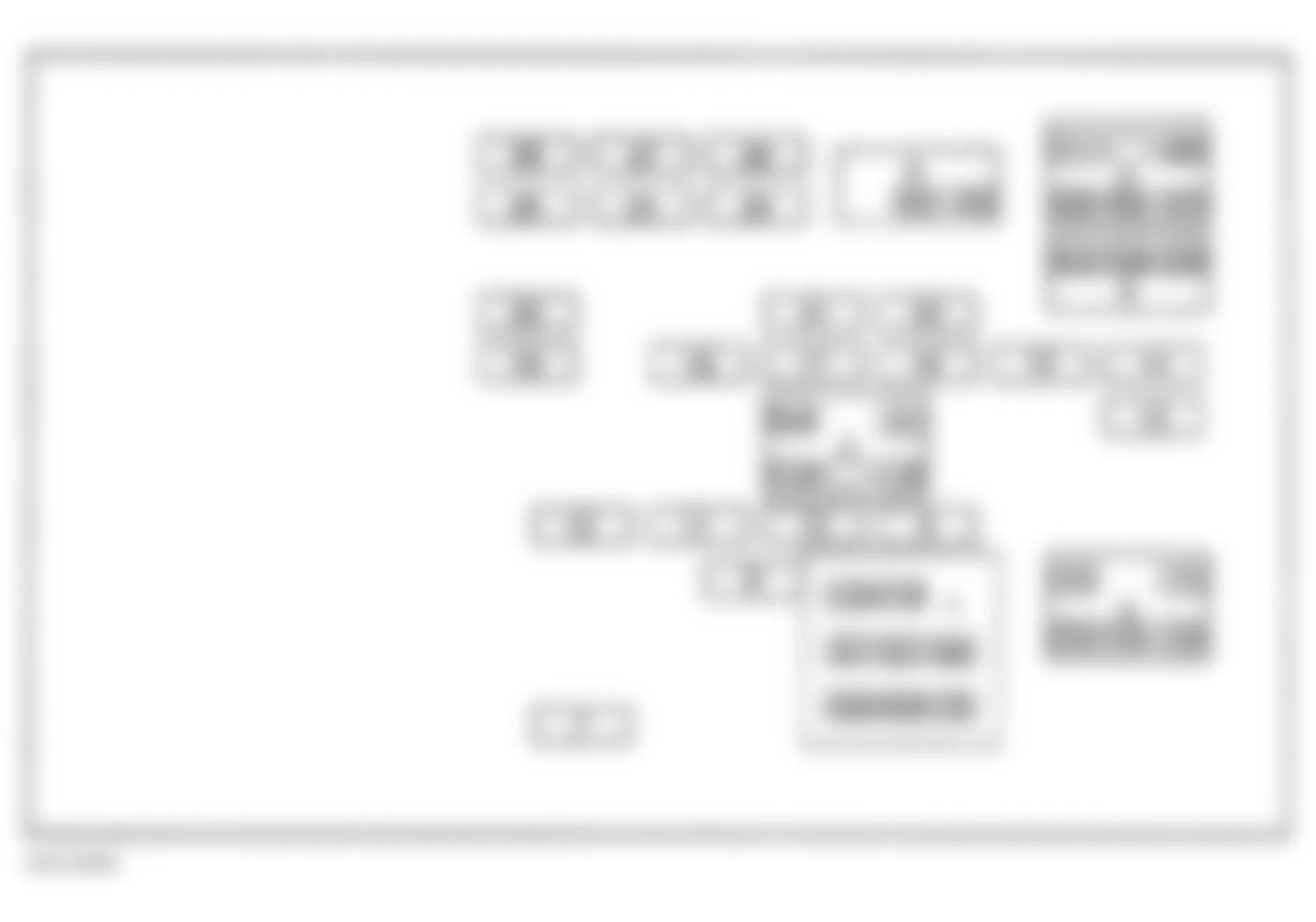 Buick Park Avenue 2001 - Component Locations -  Identifying Rear Fuse Block Components