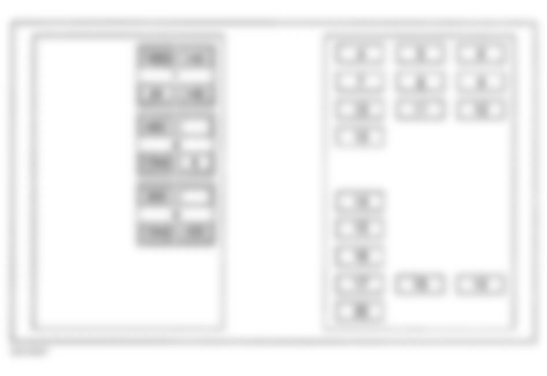 Buick Park Avenue Ultra 2001 - Component Locations -  Identifying Instrument Panel Fuse Block Components