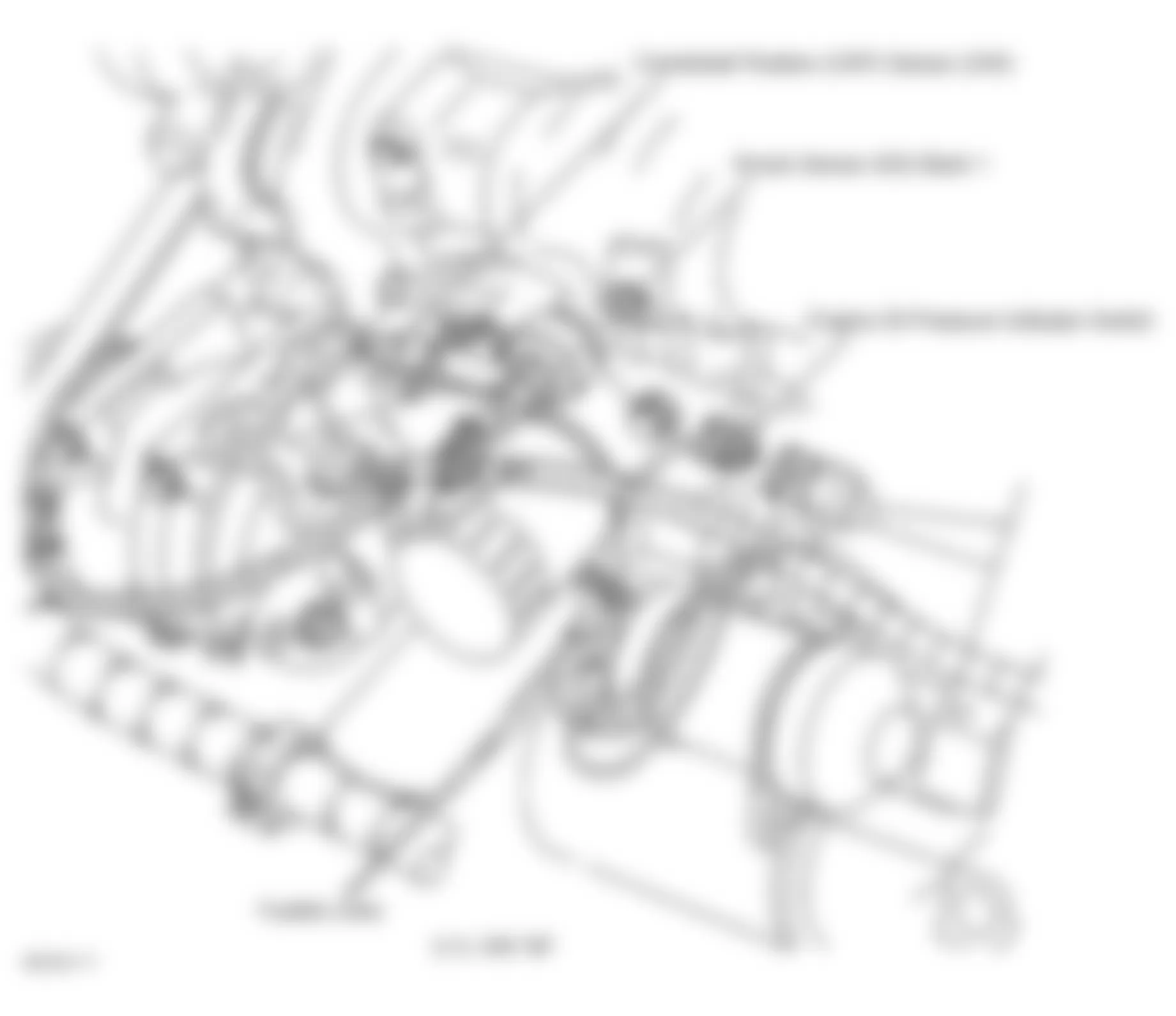 Buick Regal GS 2001 - Component Locations -  Left Side Of Engine (3.1L VIN M)