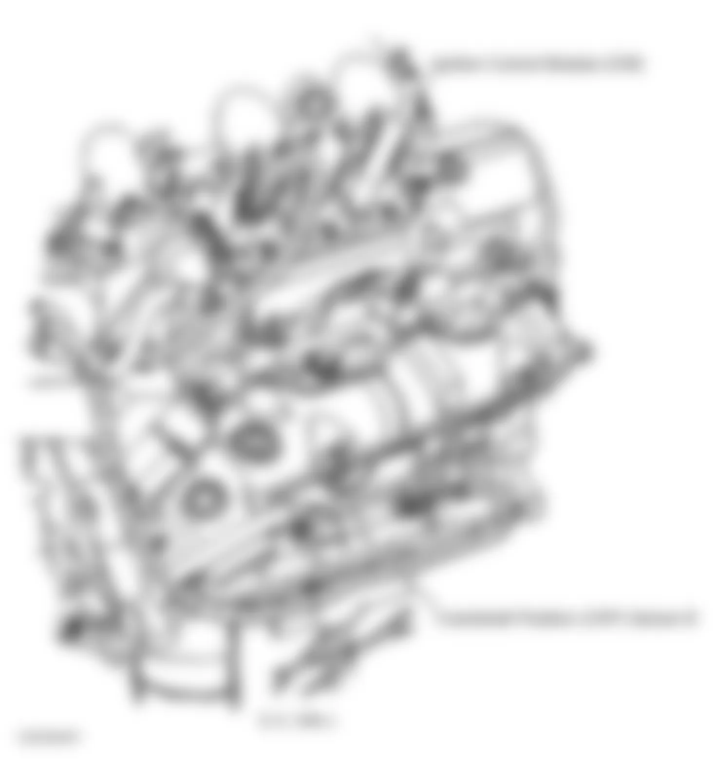 Buick Century Custom 2003 - Component Locations -  Right Side Of Engine (3.1L VIN J)