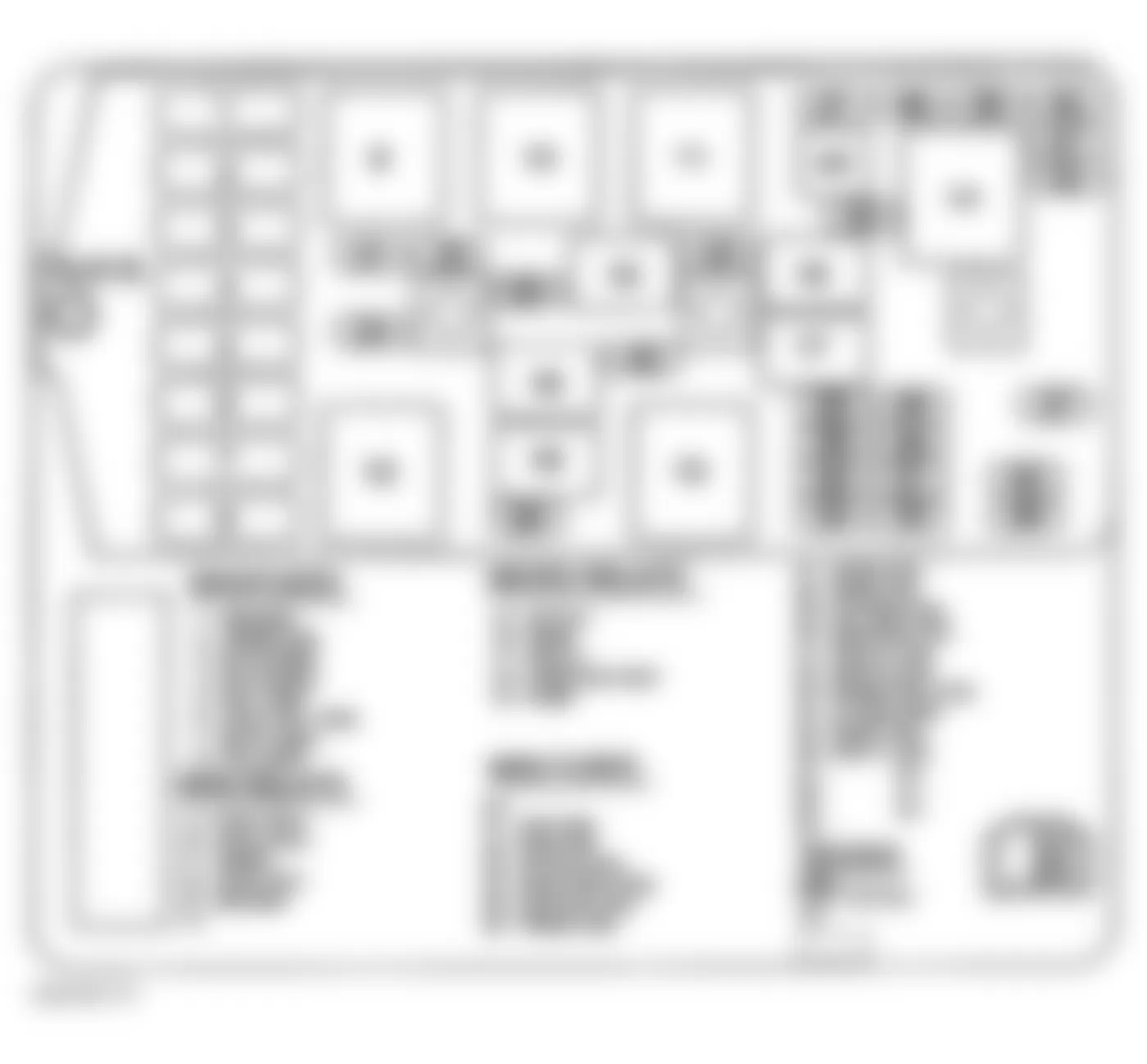 Buick Century Custom 2003 - Component Locations -  Identifying Underhood Electrical Center Components