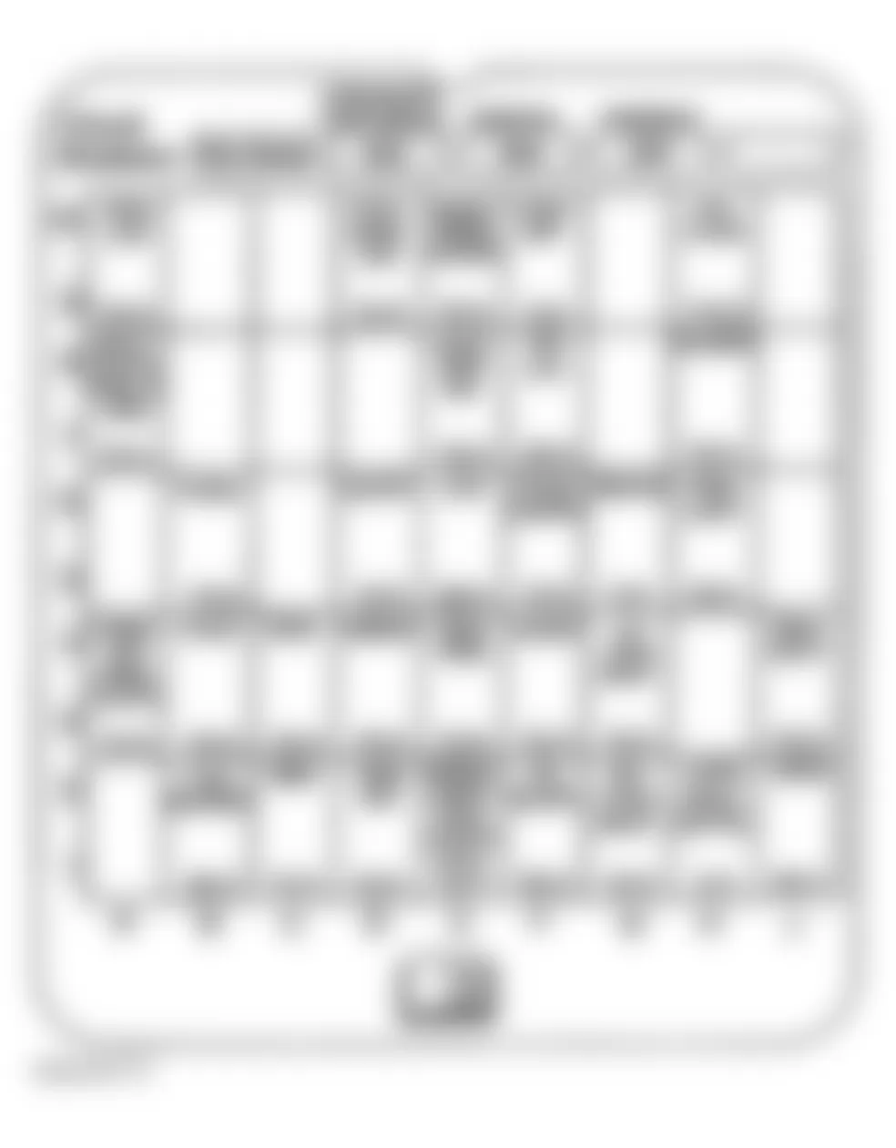 Buick Century Limited 2003 - Component Locations -  Identifying Instrument Panel Fuse Box Components