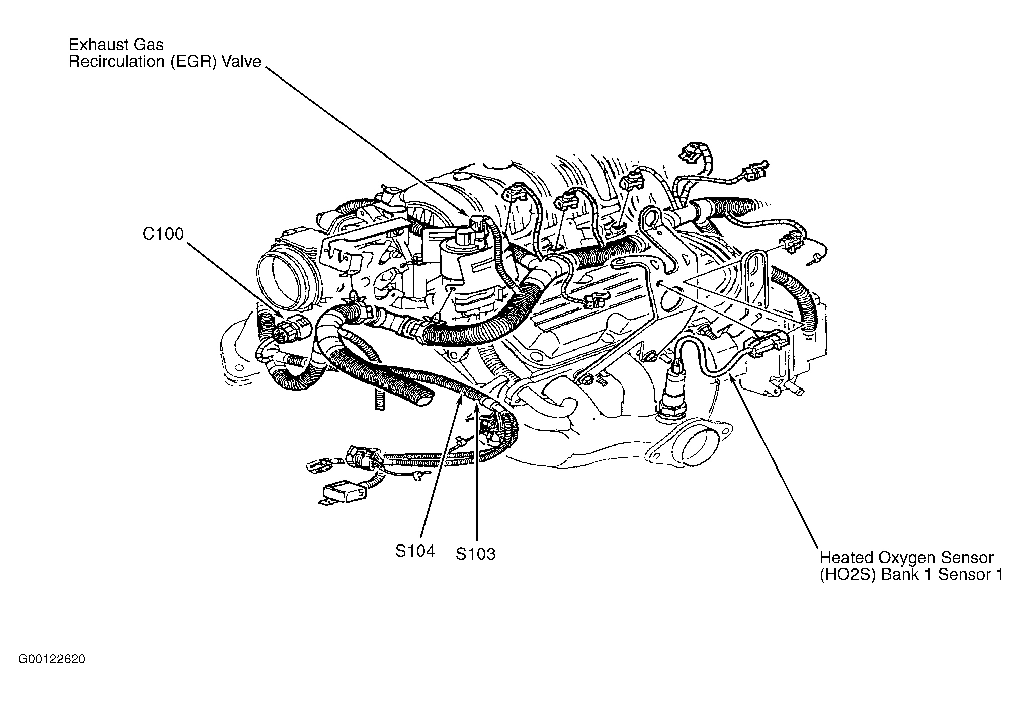 Buick LeSabre Limited 2003 - Component Locations -  Right Side Of Engine