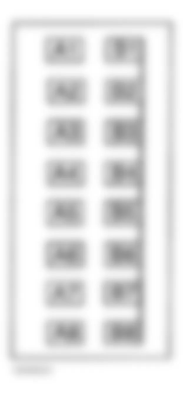 Buick Park Avenue 2003 - Component Locations -  Identifying Underhood Maxi-Fuse Block Components