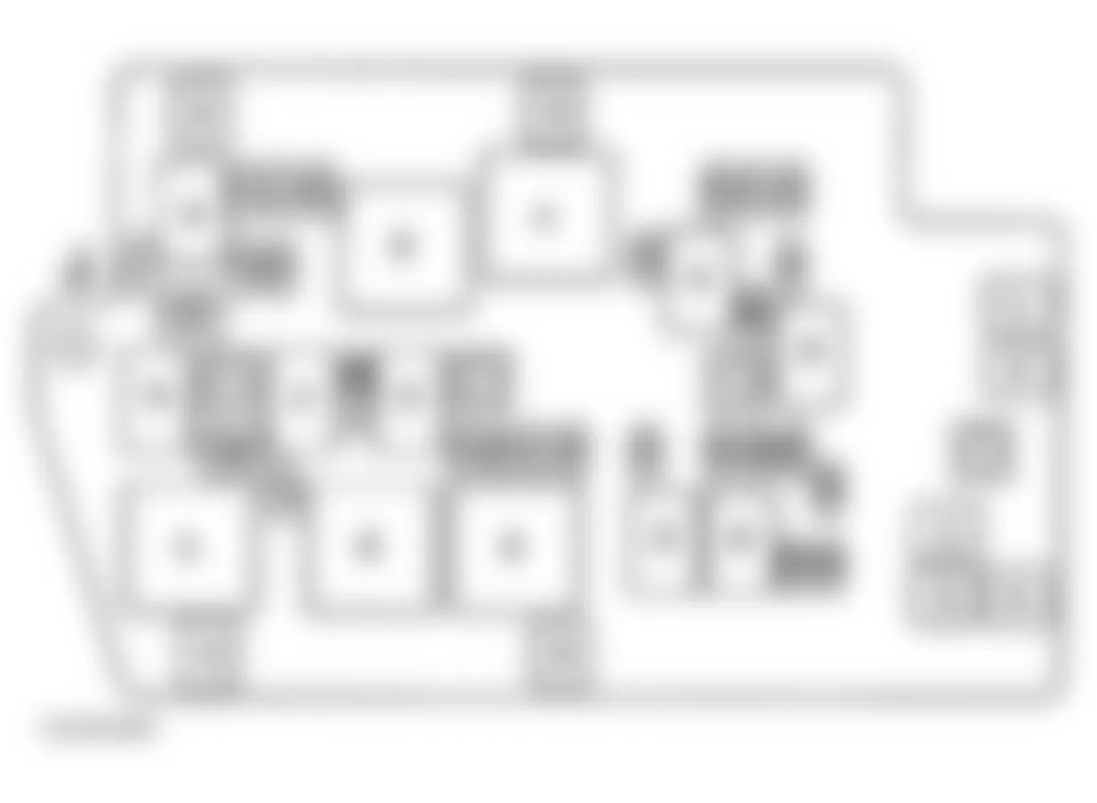 Buick Rendezvous CXL 2003 - Component Locations -  Identifying Underhood Fuse Block (3.4L - 2004)