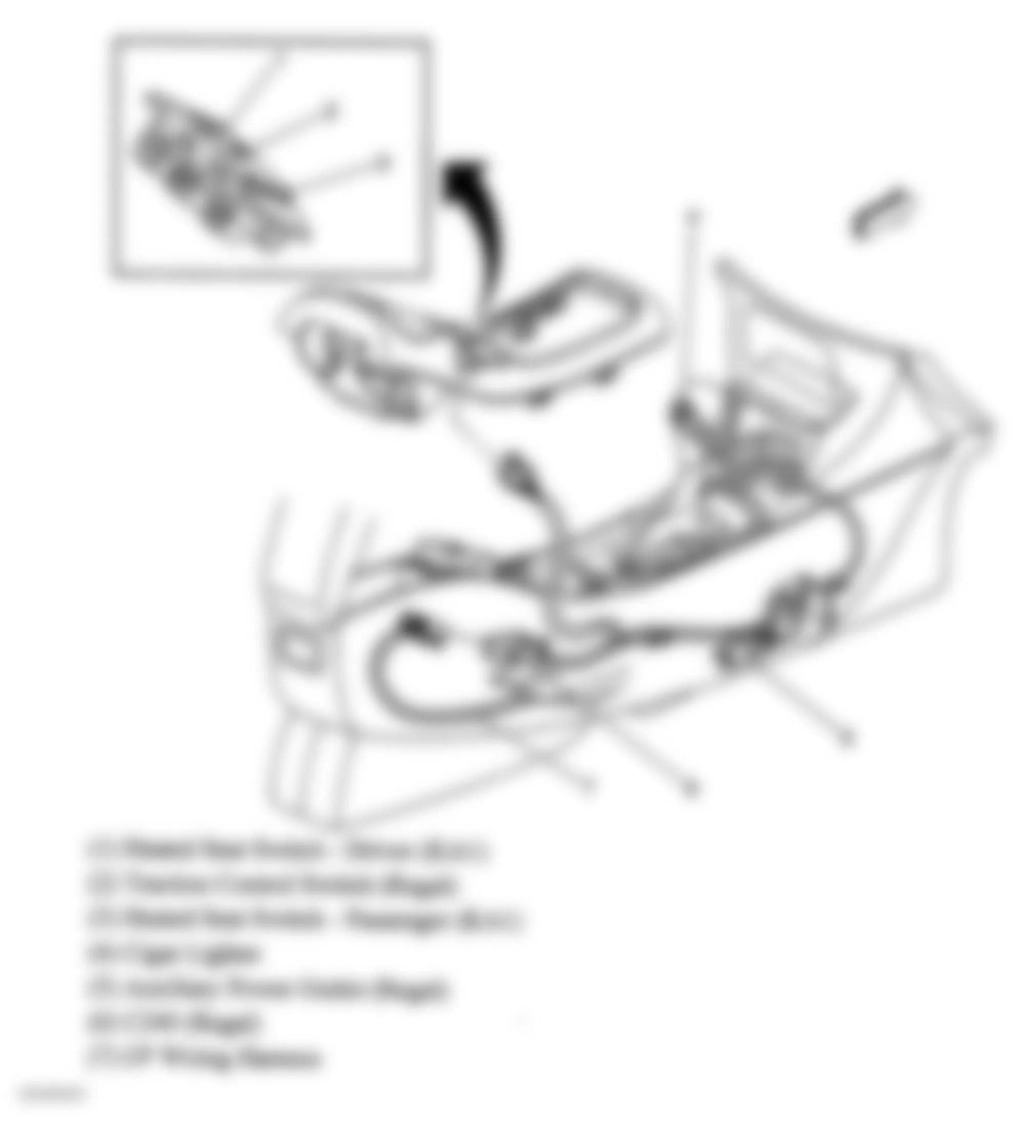 Buick Century Custom 2004 - Component Locations -  Center Console