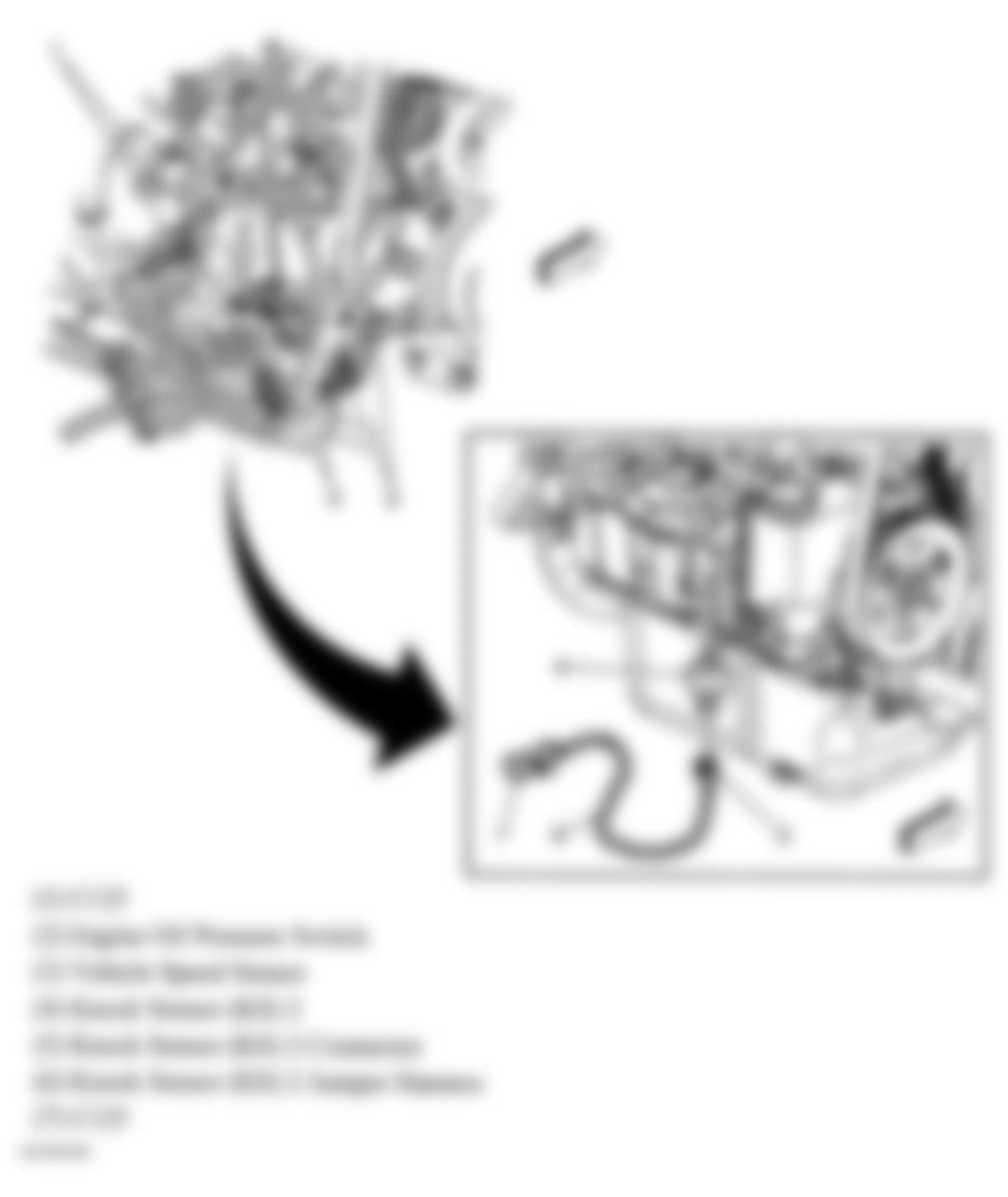 Buick Century Custom 2004 - Component Locations -  Front Of Engine (3.8L VIN K)