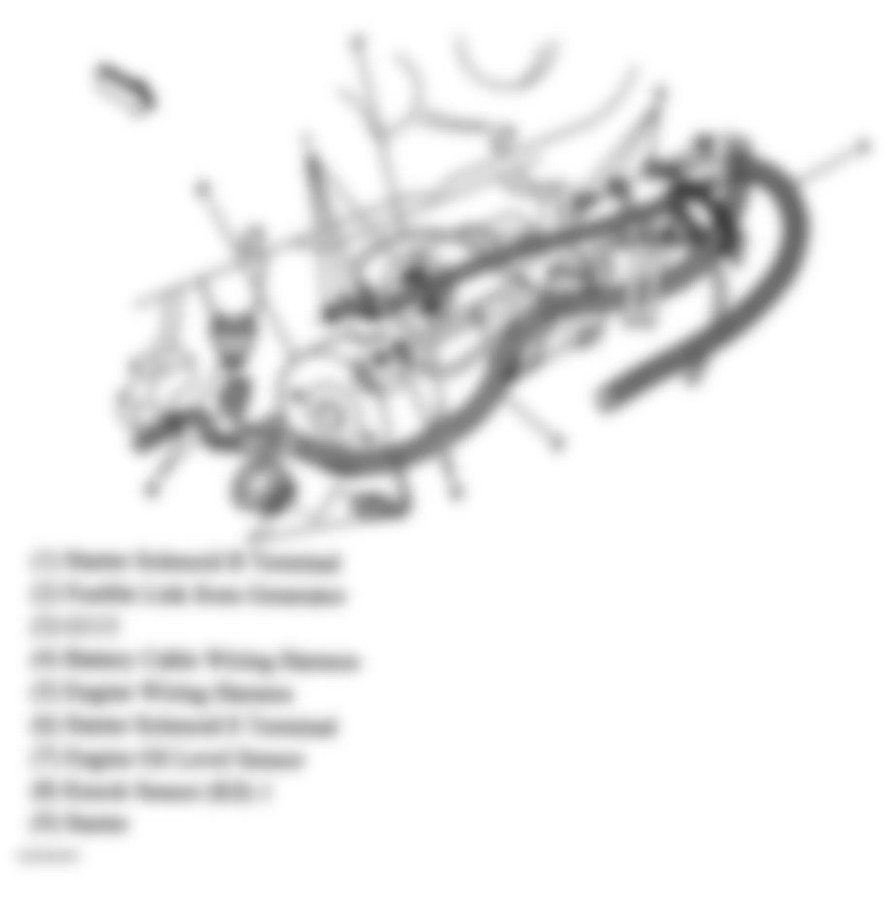Buick Century Limited 2004 - Component Locations -  Lower Front Of Engine Compartment