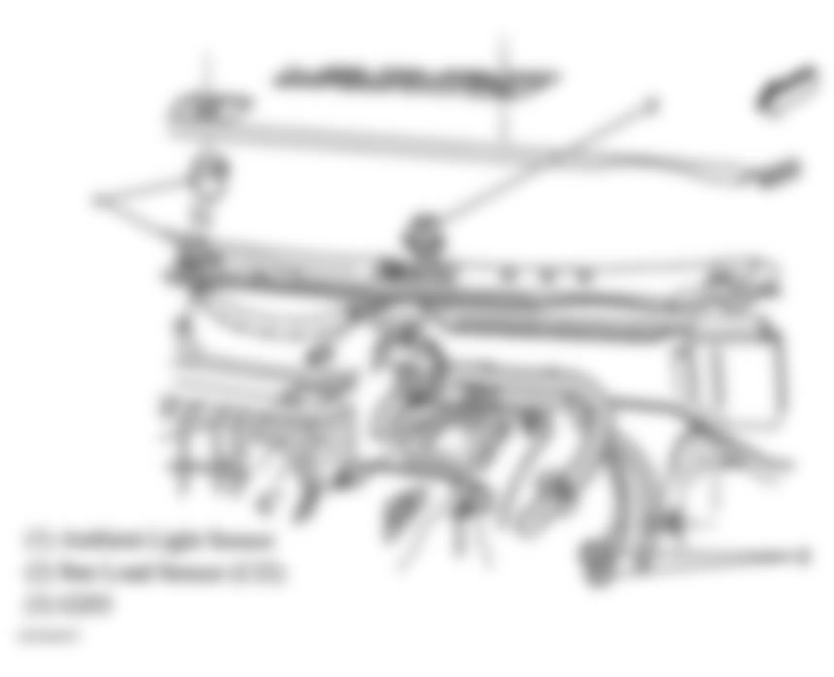 Buick Century Limited 2004 - Component Locations -  Upper Left Side Of Dash