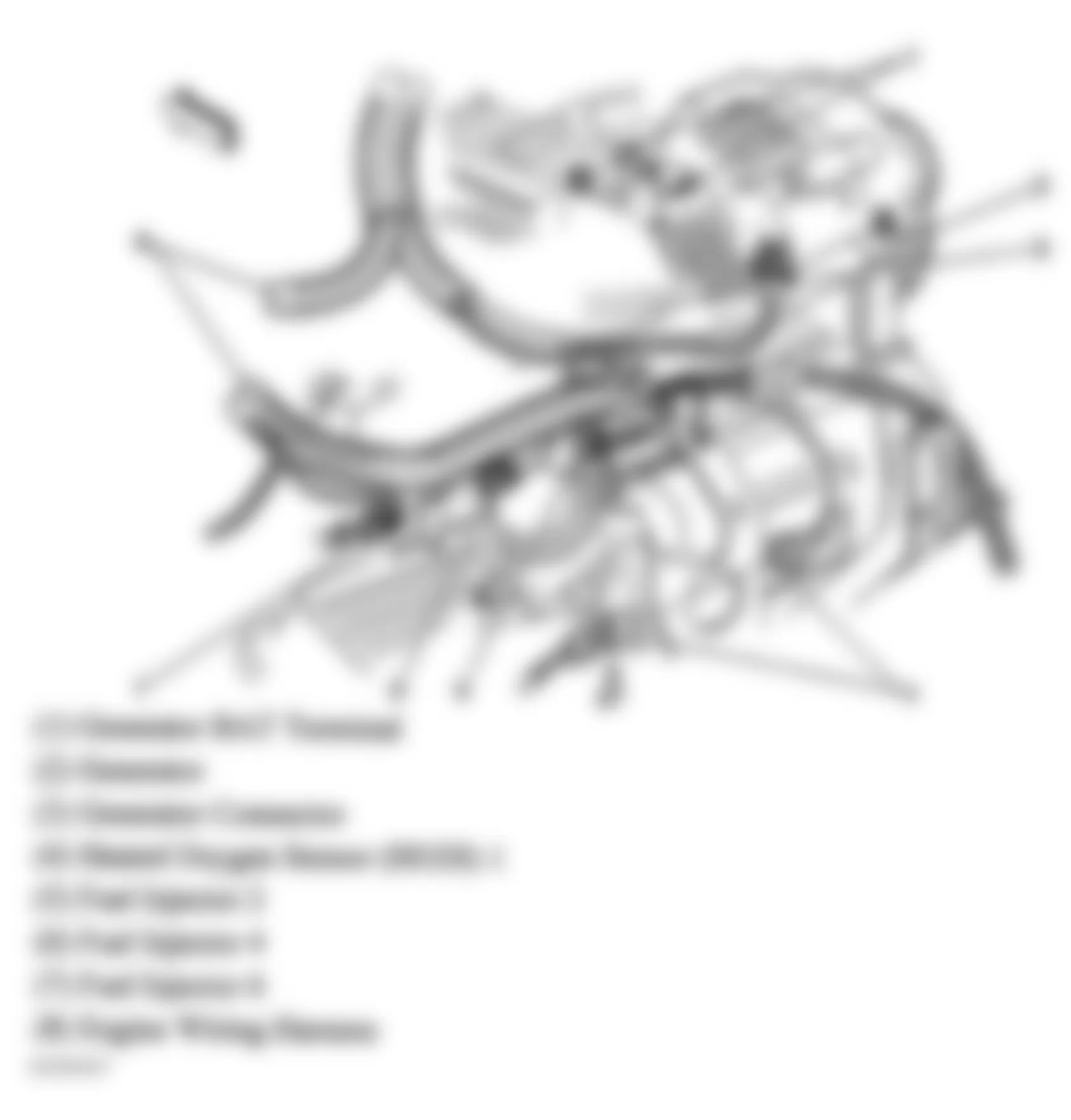 Buick Century Limited 2004 - Component Locations -  Right Front Of Engine (3.8L VIN K)