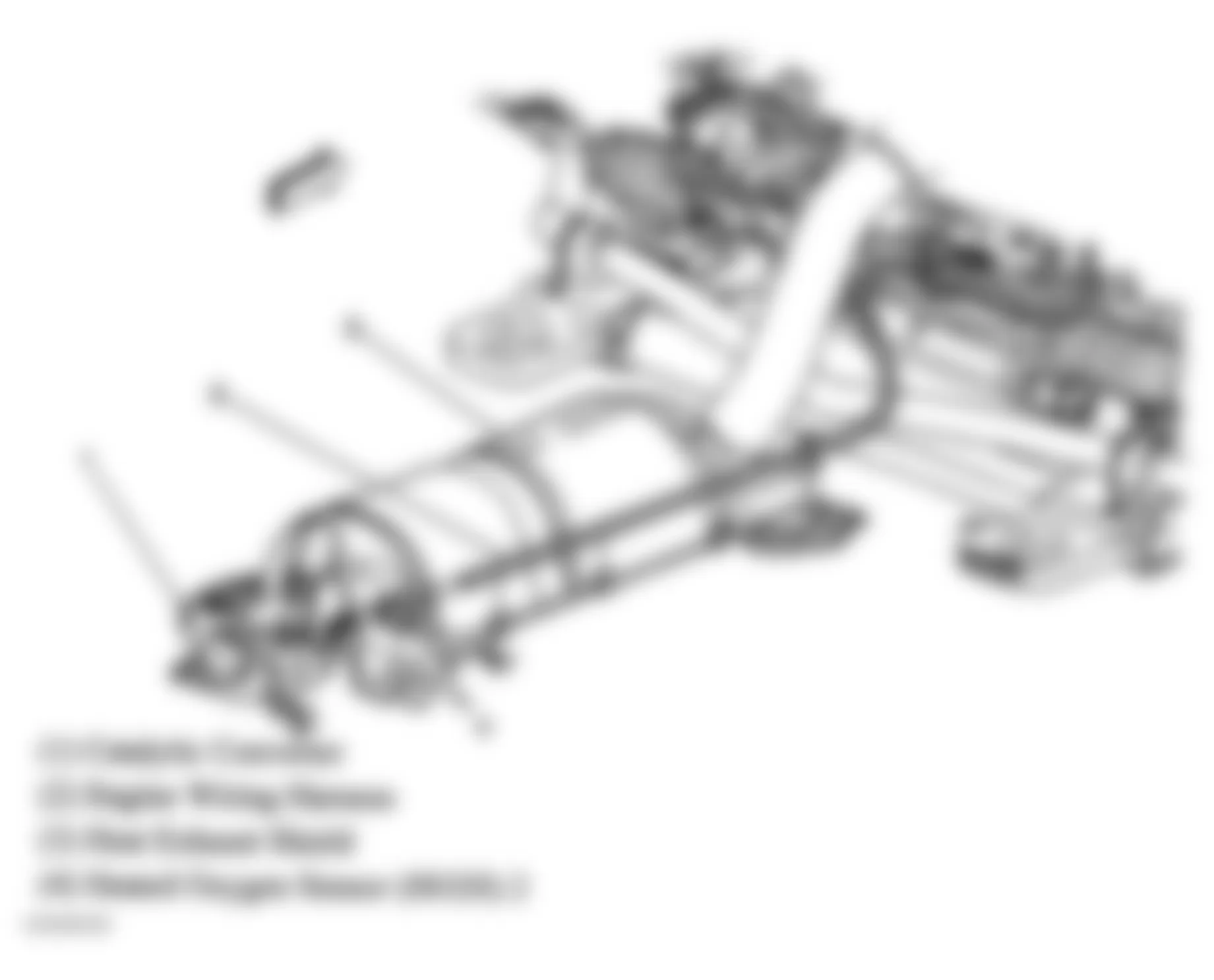 Buick Century Limited 2004 - Component Locations -  Exhaust
