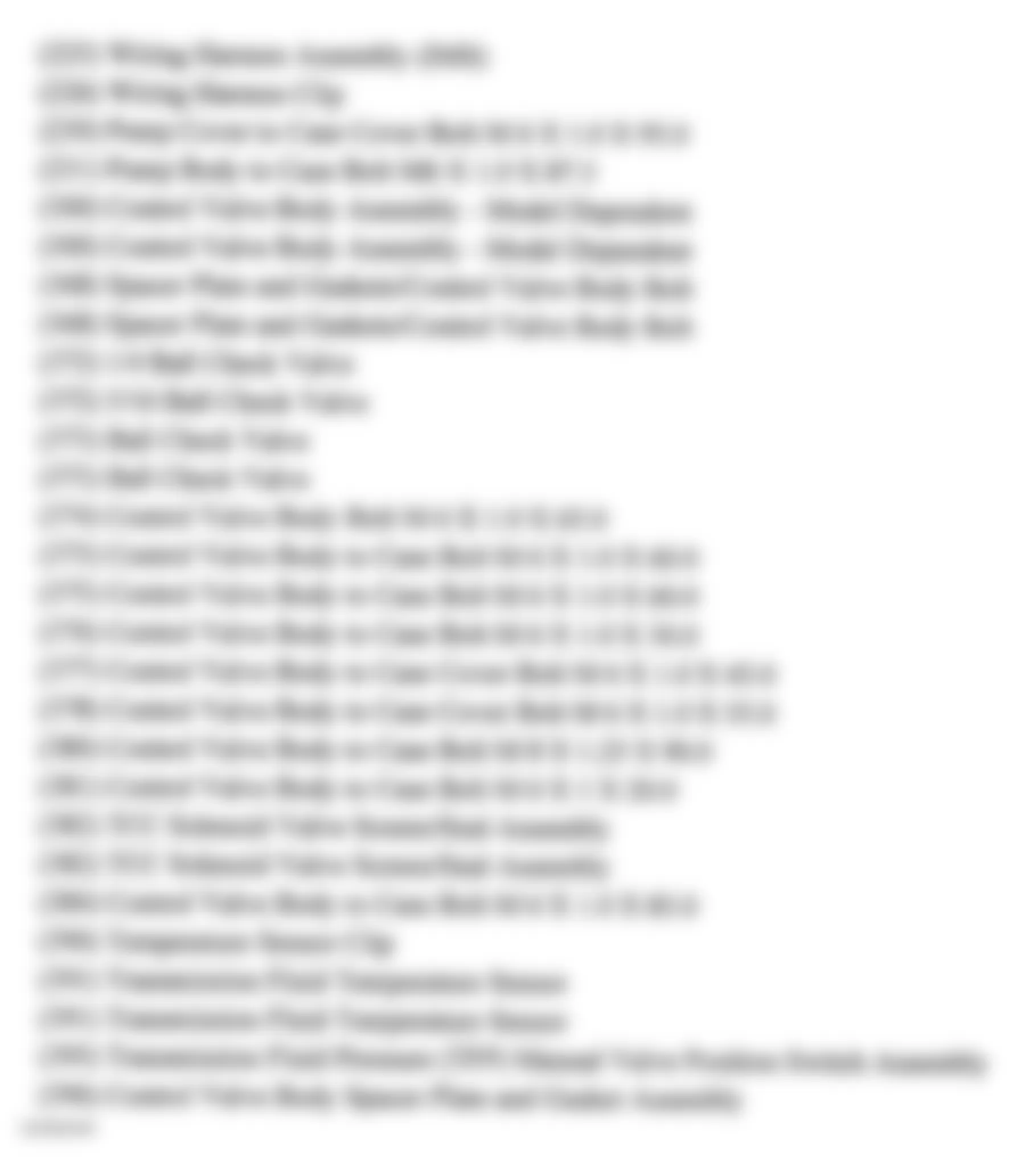 Buick Century Limited 2004 - Component Locations -  Transmission Case (2 Of 2)