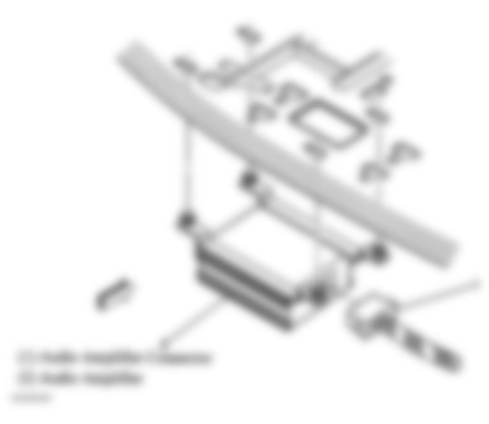 Buick Century Limited 2004 - Component Locations -  Rear Package Shelf