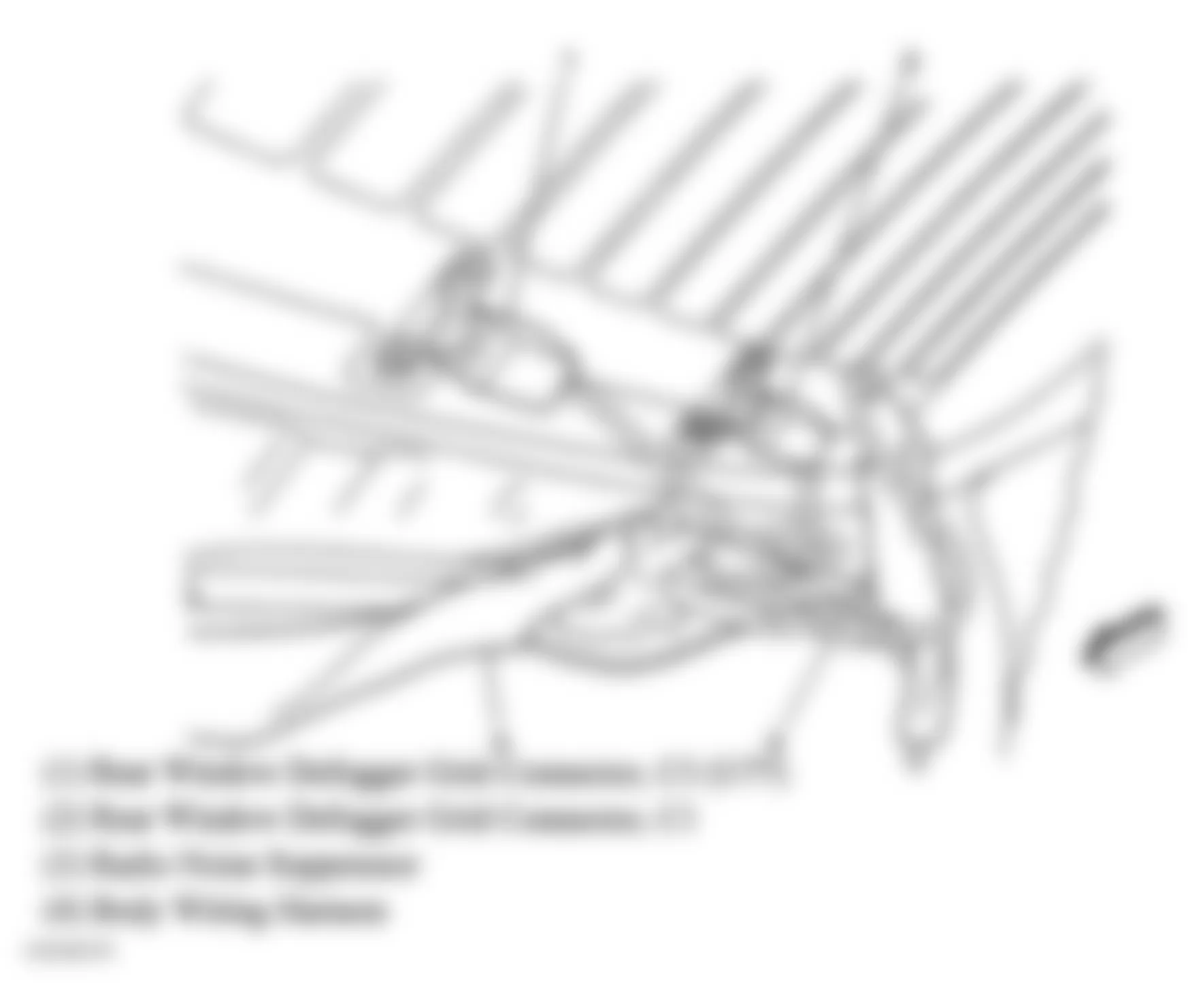 Buick Century Limited 2004 - Component Locations -  Rear Window