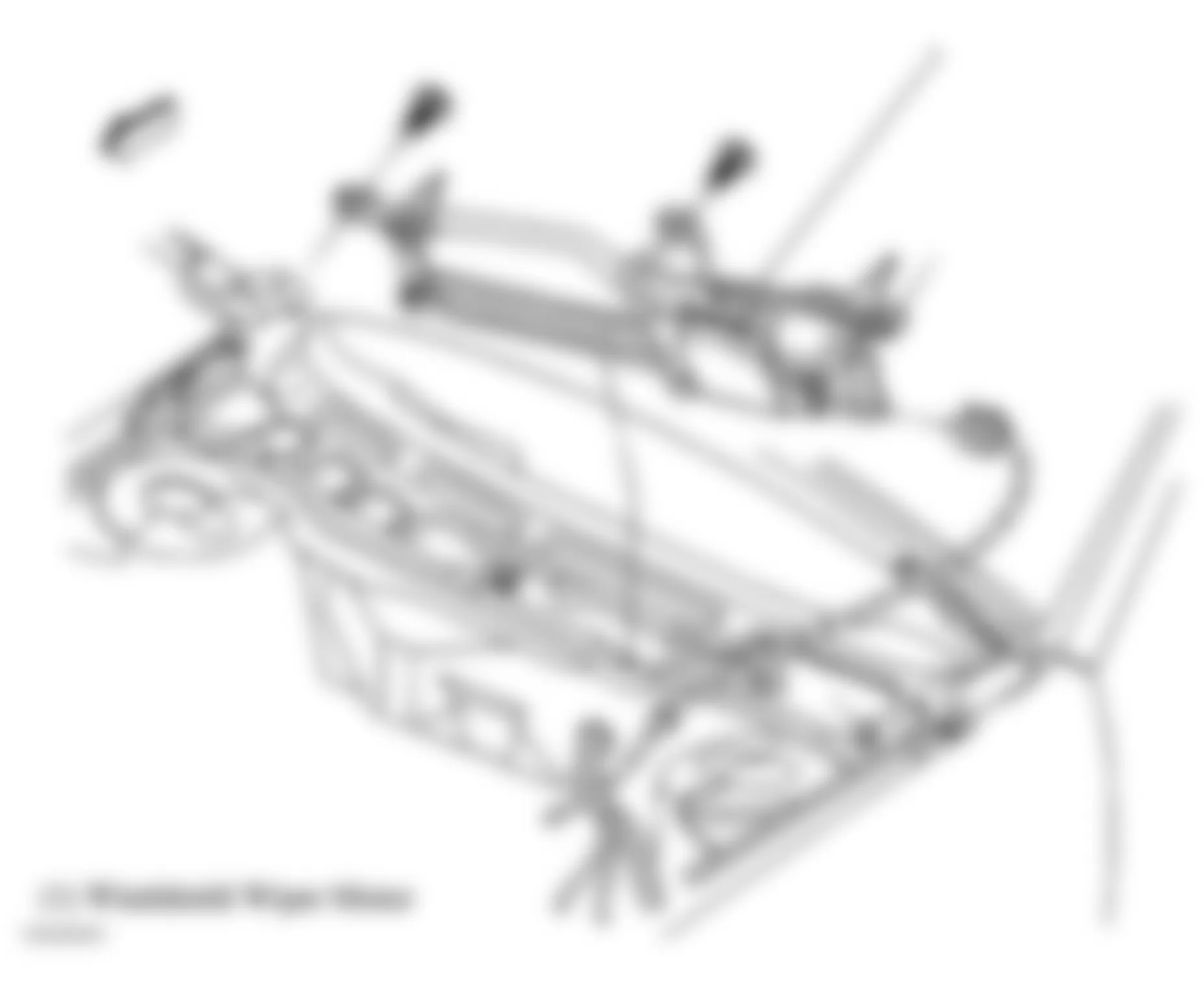 Buick Century Limited 2004 - Component Locations -  Base Of Windshield