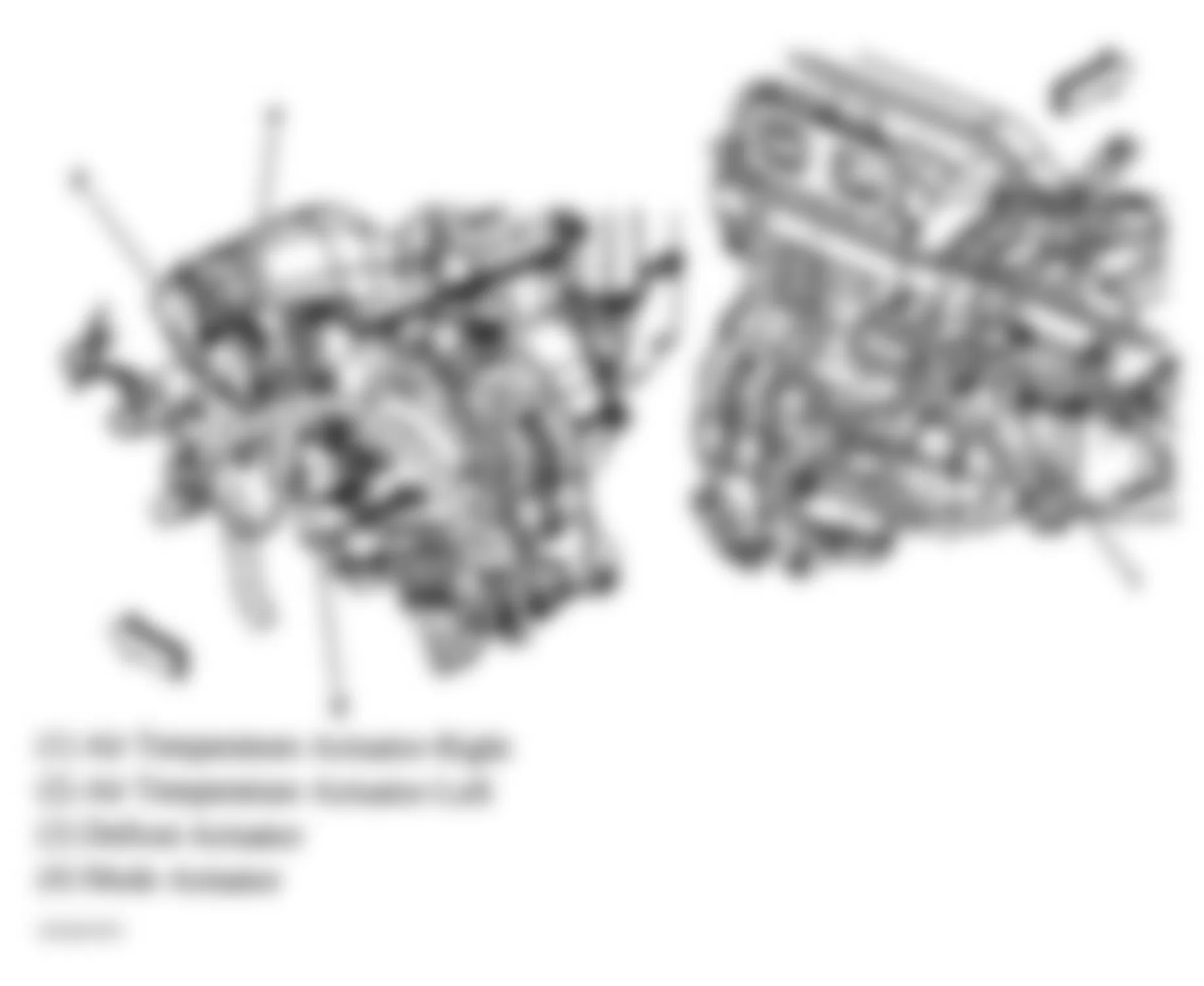 Buick Rainier 2004 - Component Locations -  Left & Right Instrument Panel Carrier