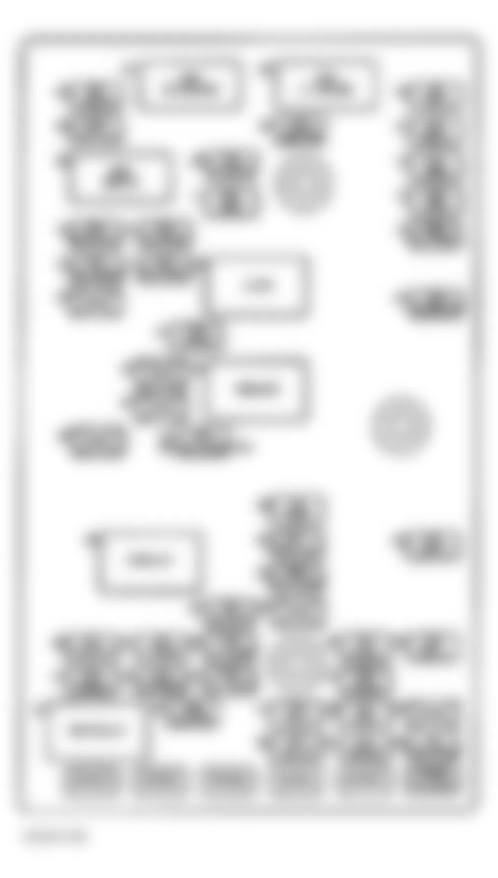 Buick Rainier 2004 - Component Locations -  Identifying Rear Fuse Block Components (Short Wheelbase)