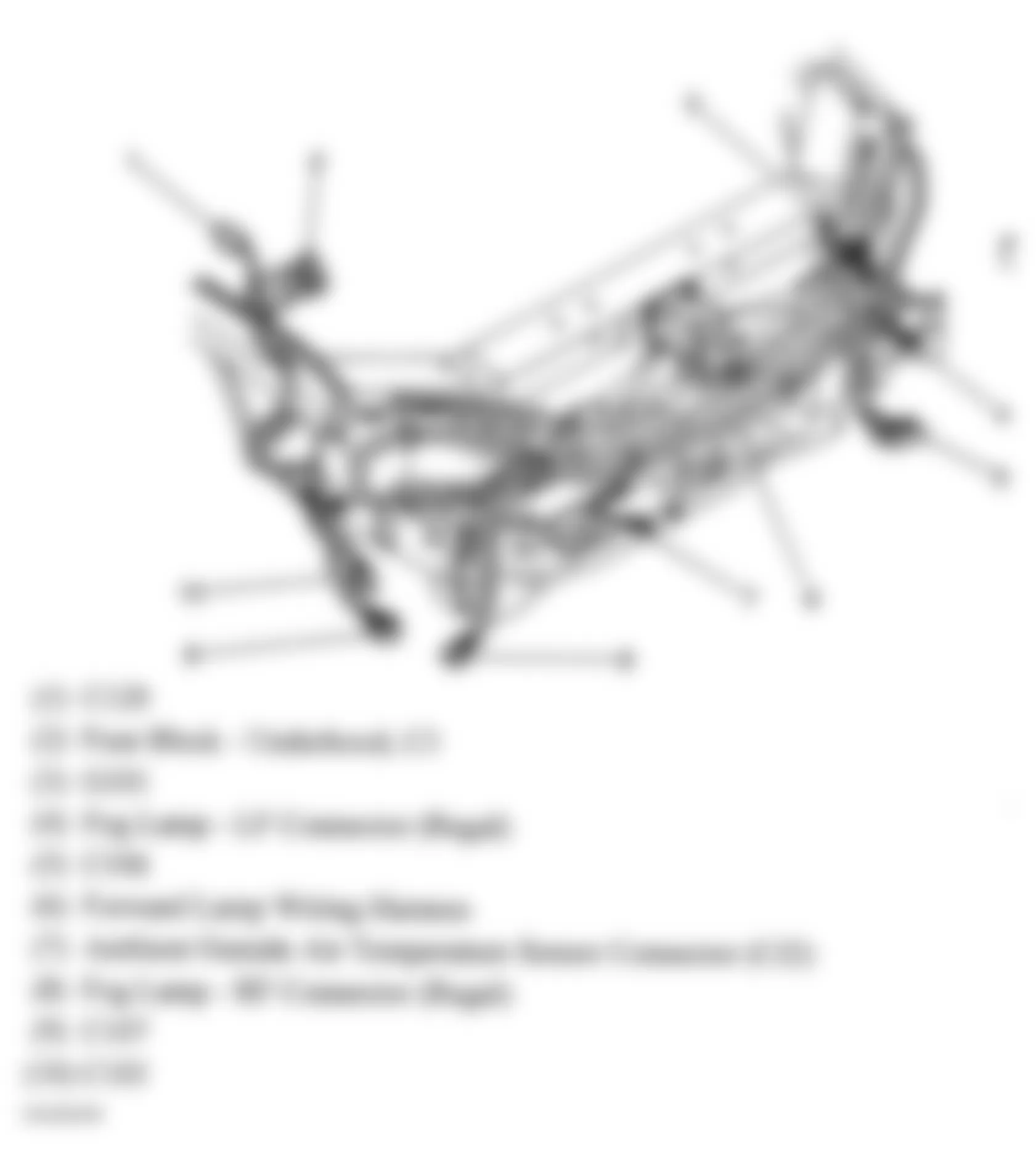 Buick Regal GS 2004 - Component Locations -  Front Of Vehicle