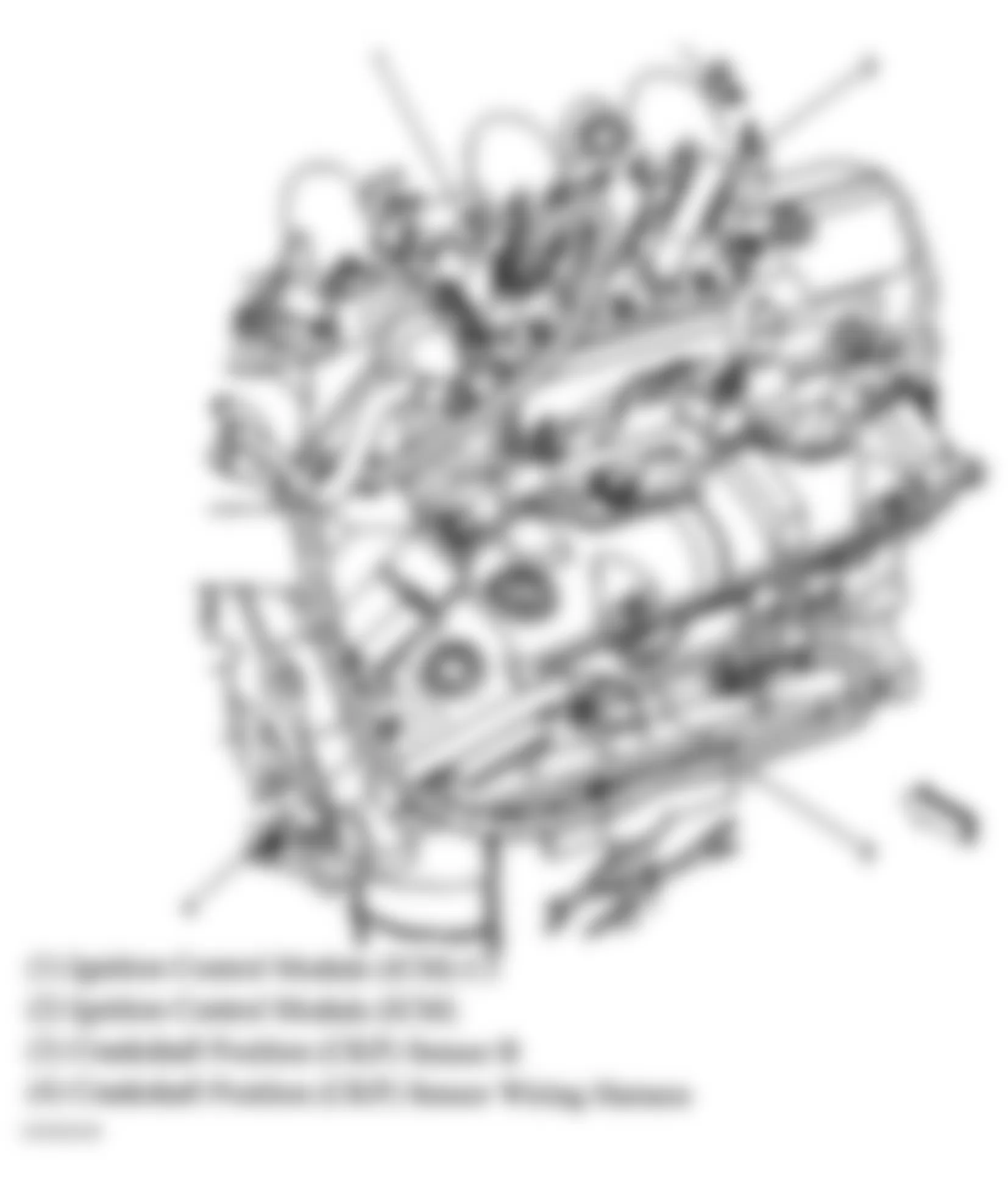 Buick Regal GS 2004 - Component Locations -  Right Side Of Engine (3.1L VIN J)