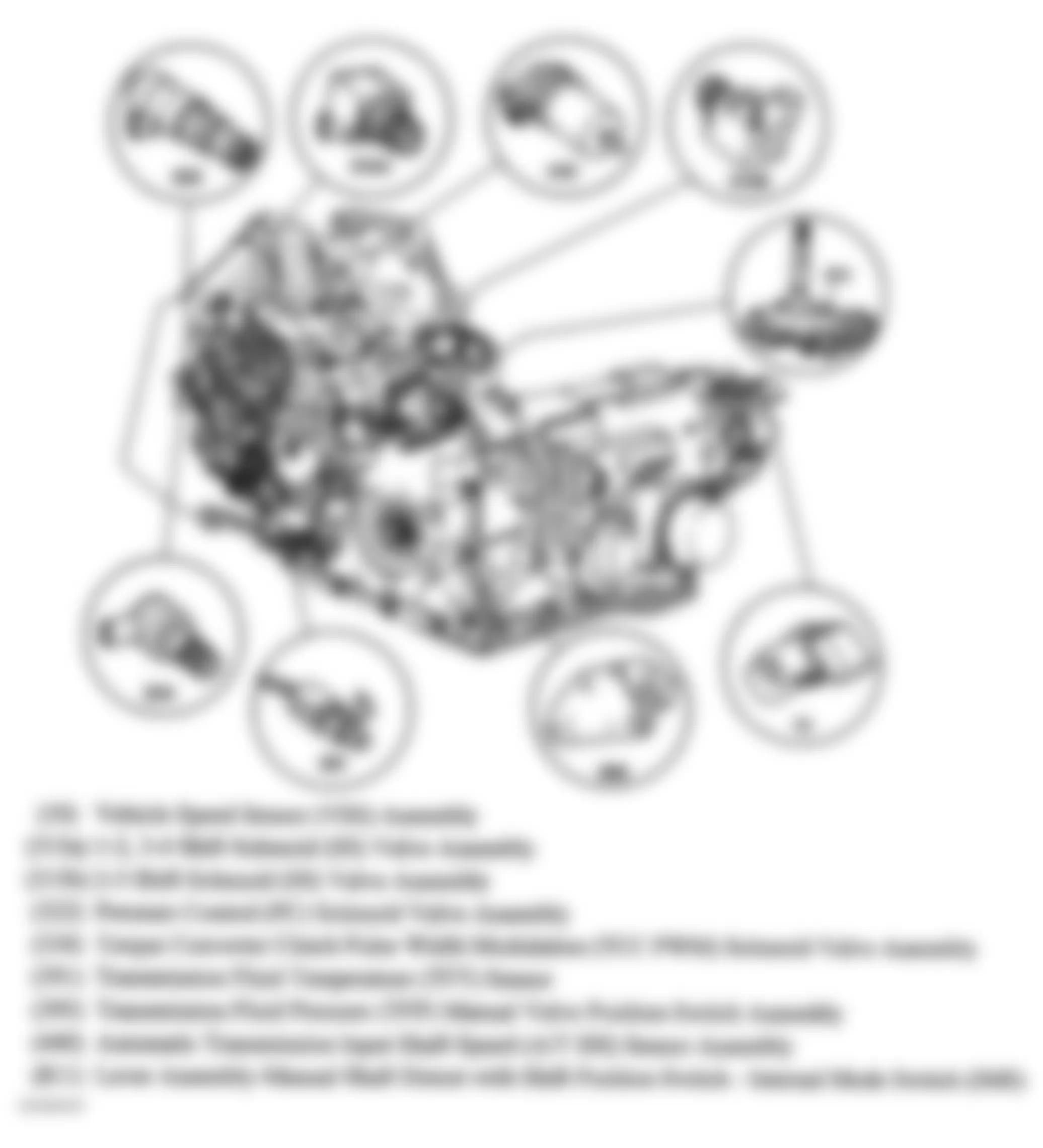 Buick Regal GS 2004 - Component Locations -  Transmission Assembly