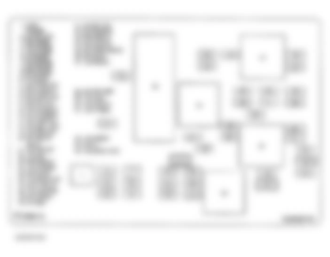 Buick Rendezvous CX 2004 - Component Locations -  Center Console Fuse Box