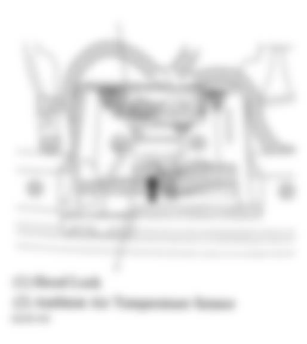 Buick Rendezvous CX 2004 - Component Locations -  Front Of Engine Compartment