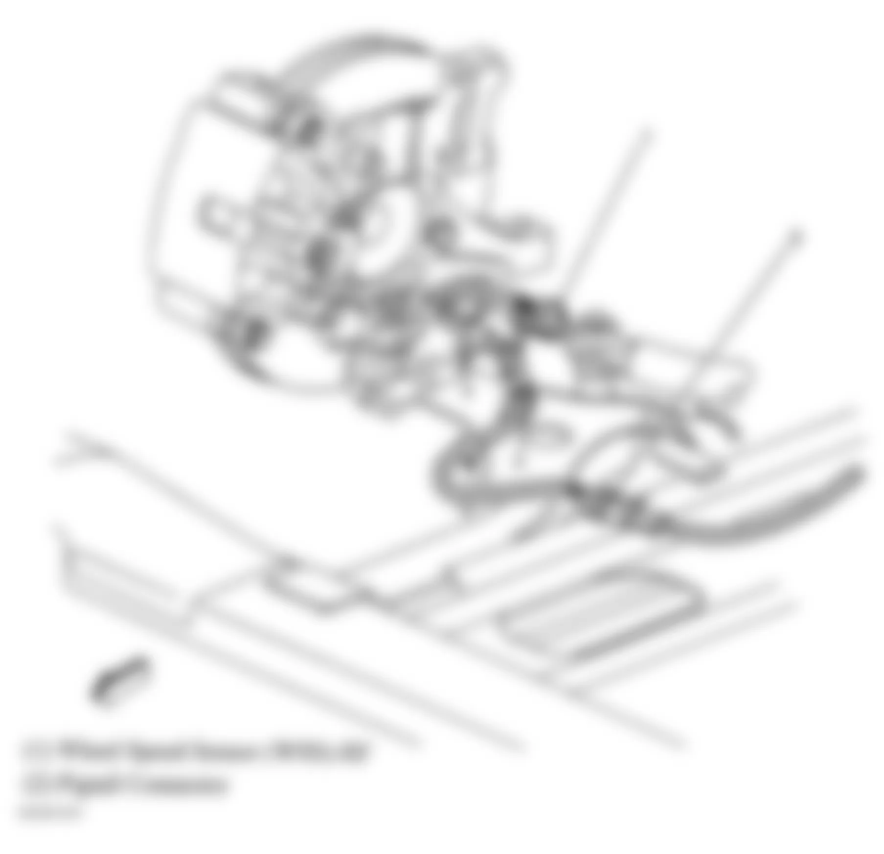 Buick Rendezvous CX 2004 - Component Locations -  Right Front Wheel