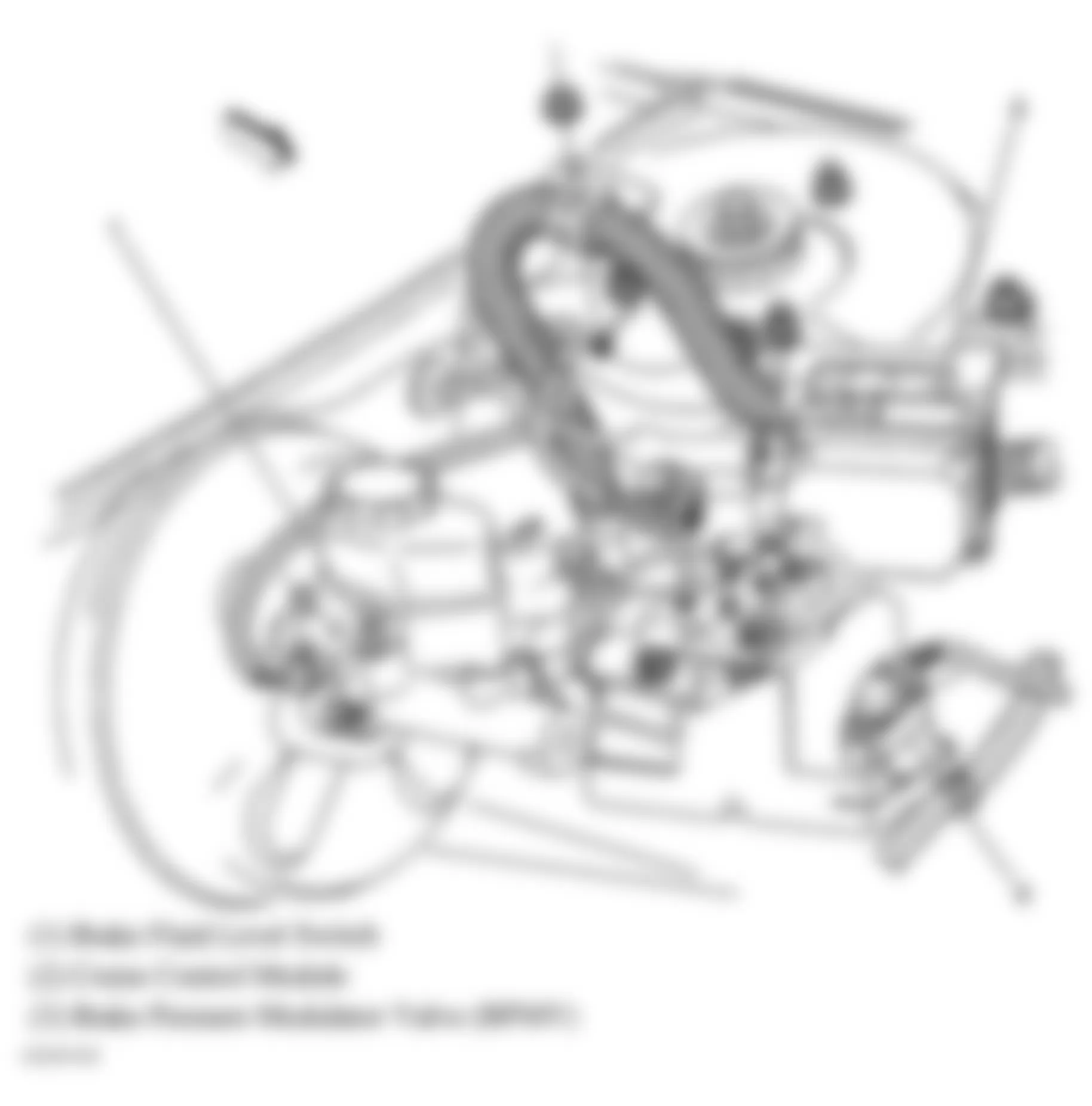 Buick Rendezvous CX 2004 - Component Locations -  Left Rear Of Engine Compartment