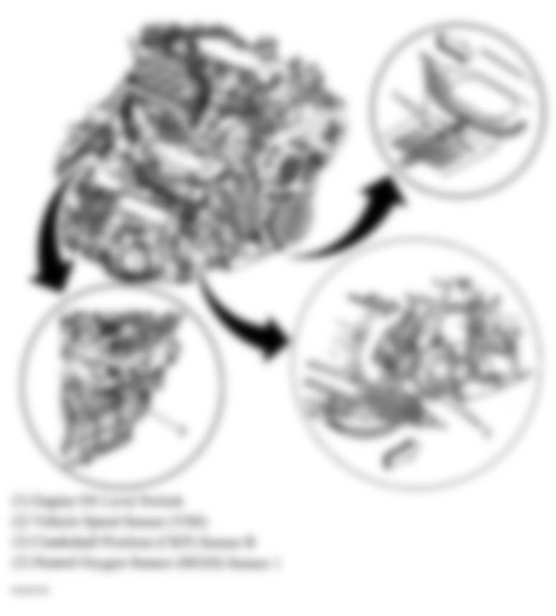 Buick Rendezvous CX 2004 - Component Locations -  Engine Assembly (3.4L)