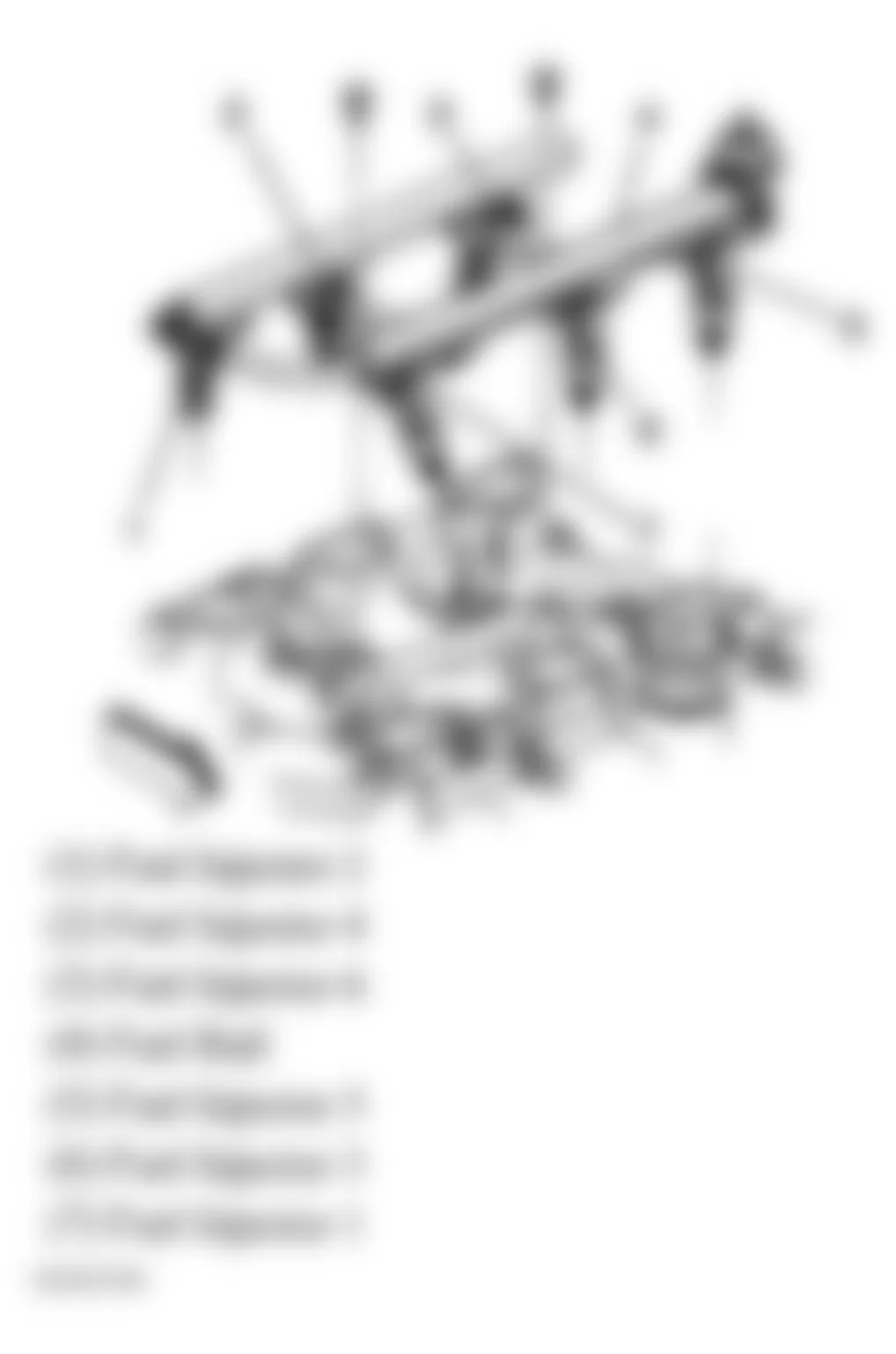 Buick Rendezvous CX 2004 - Component Locations -  Top Of Engine