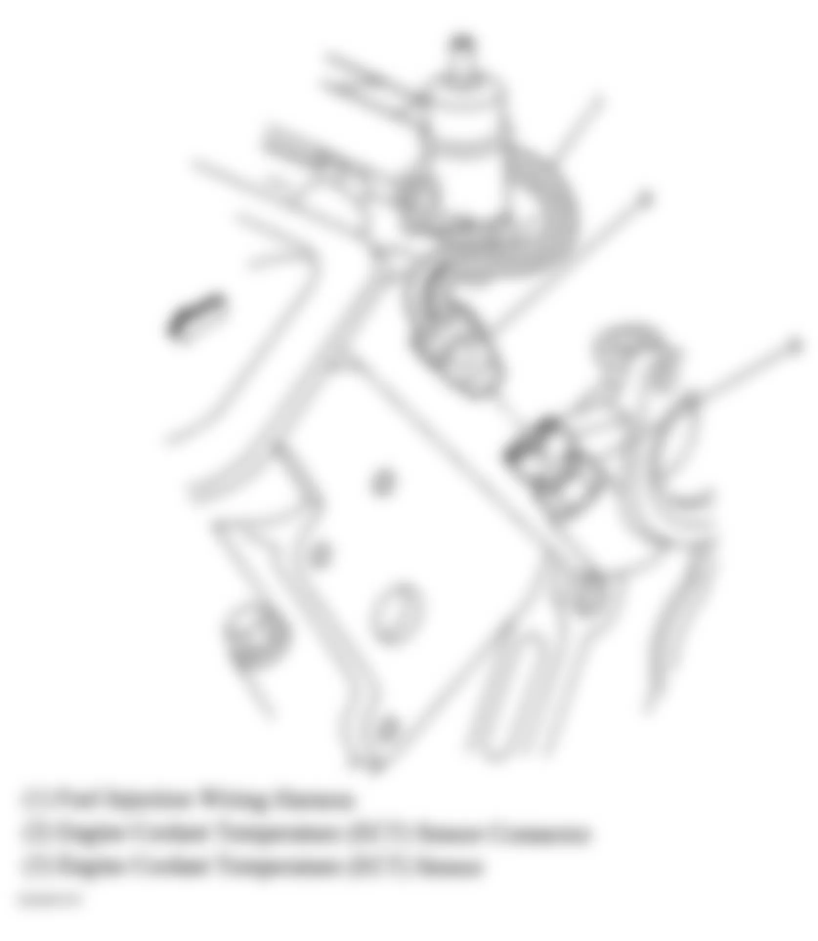 Buick Rendezvous CX 2004 - Component Locations -  Top Rear Of Engine