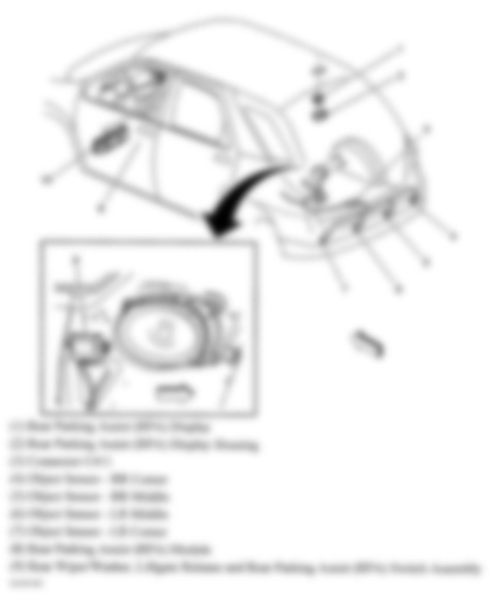 Buick Rendezvous CX 2004 - Component Locations -  Vehicle Overview